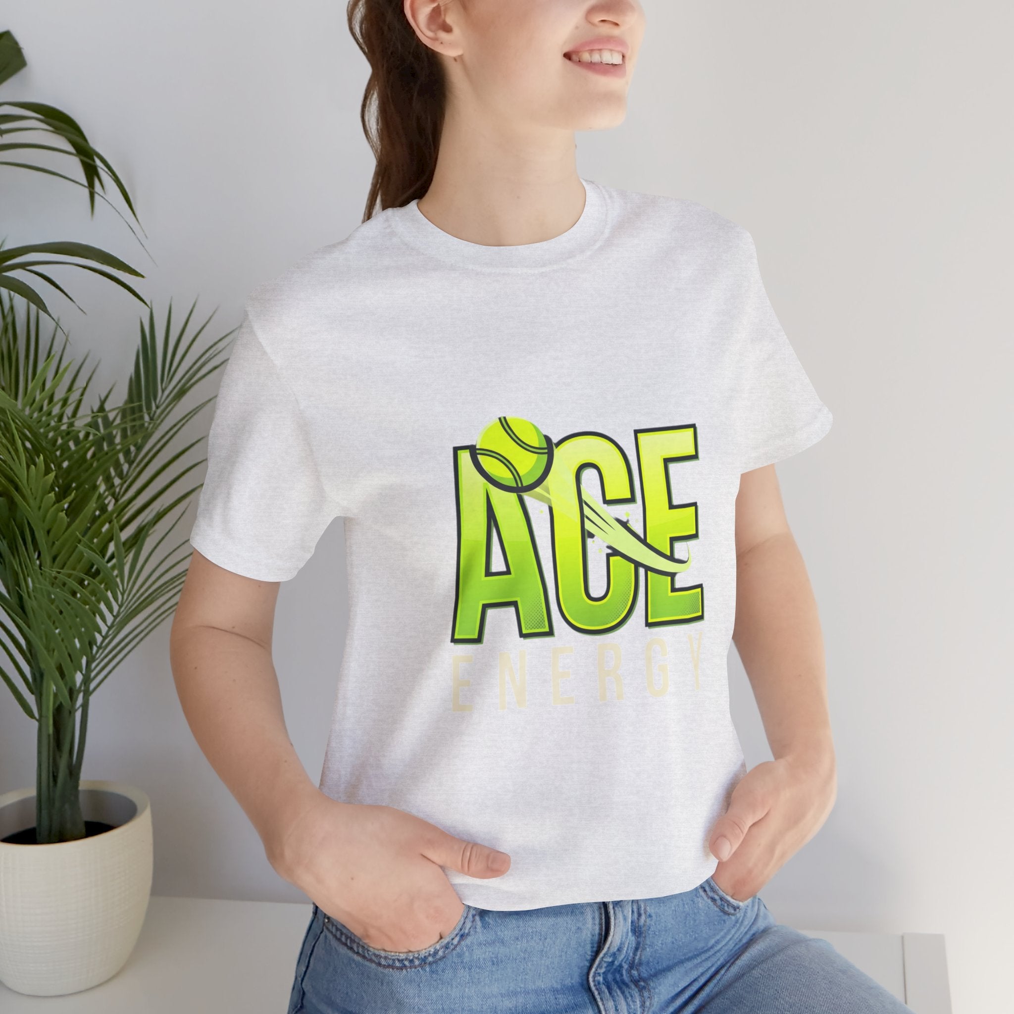 T-Shirt — "Ace Energy" Tennis Graphic Tee