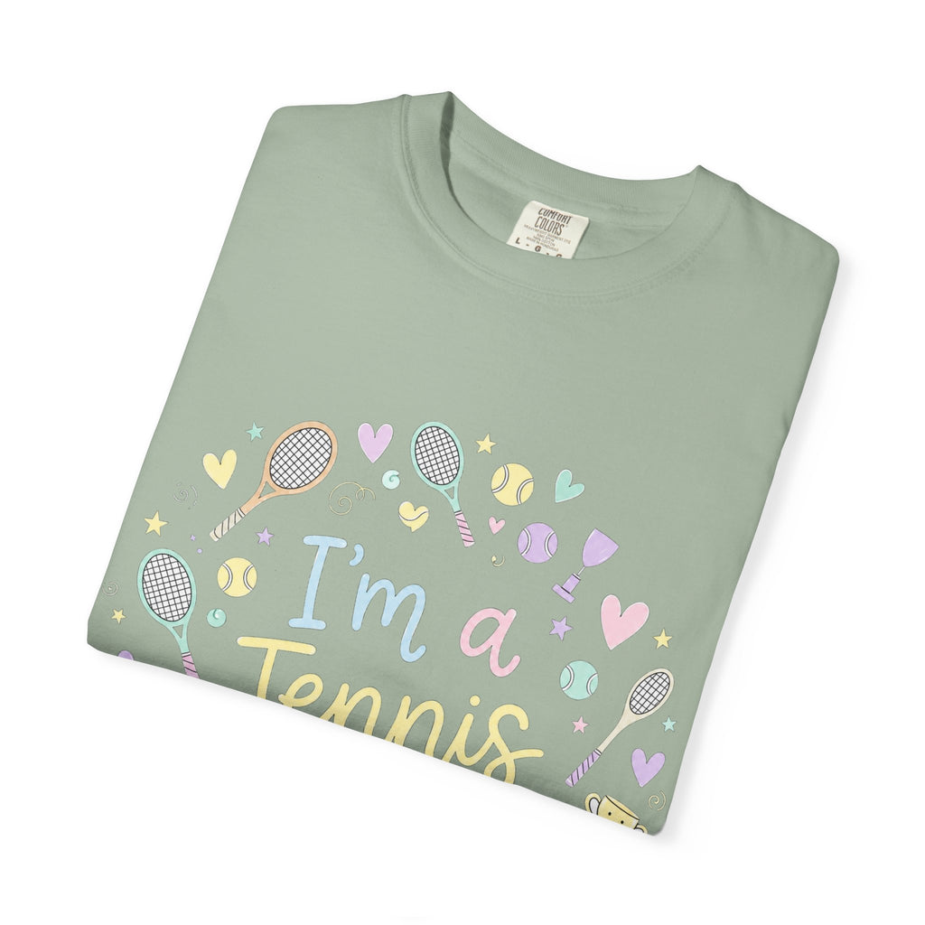 I'm a Tennis Addict T‑Shirt — Cute Pastel Tennis Graphic Tee for Players & Fans