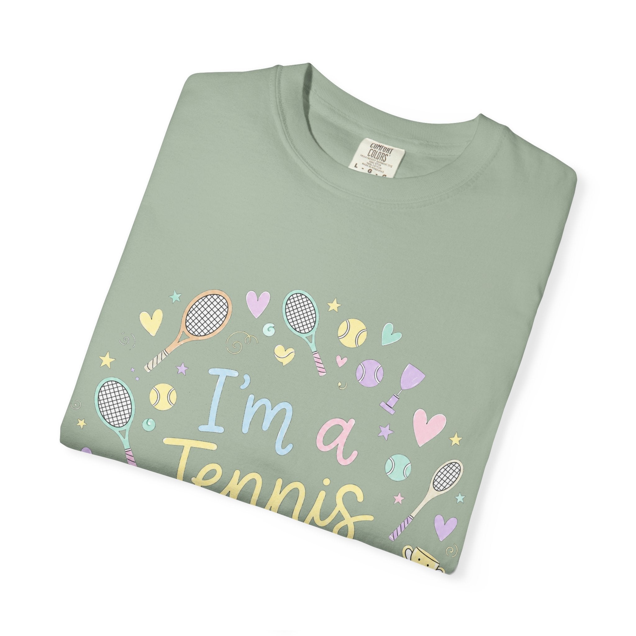I'm a Tennis Addict T‑Shirt — Cute Pastel Tennis Graphic Tee for Players & Fans