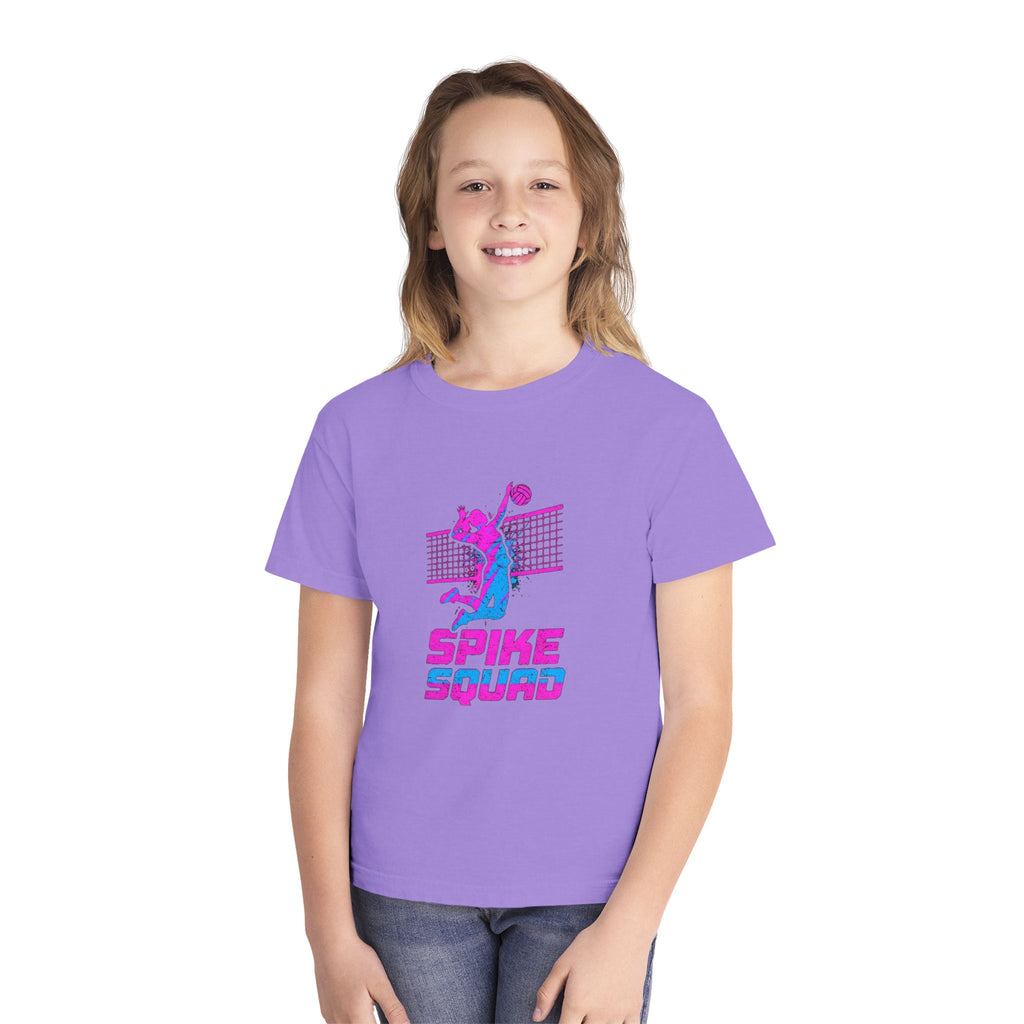 Youth Volleyball Tee — Retro ‘Spike Squad’ Graphic