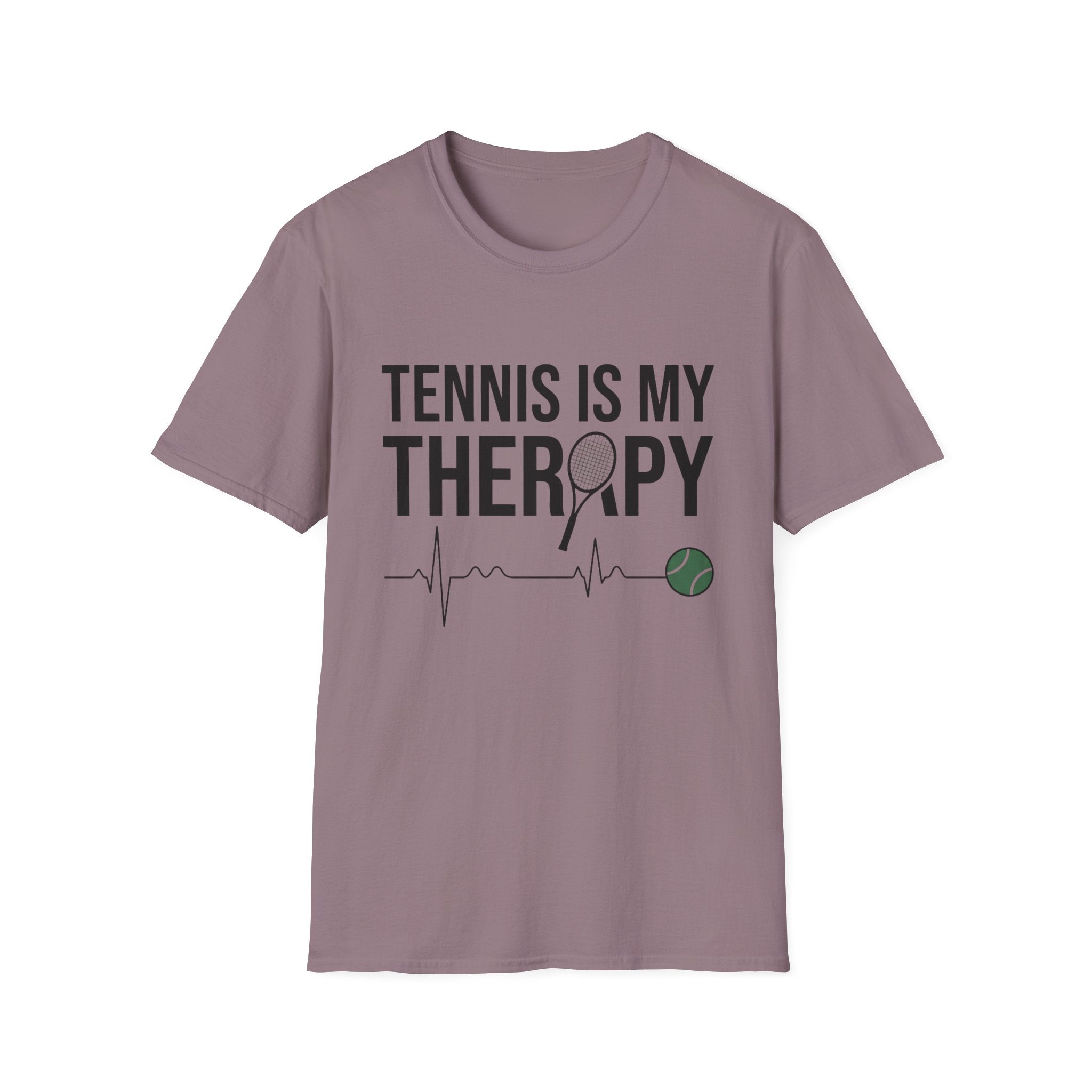 Tennis Is My Therapy T-Shirt — Funny Athletic Tennis Player Tee