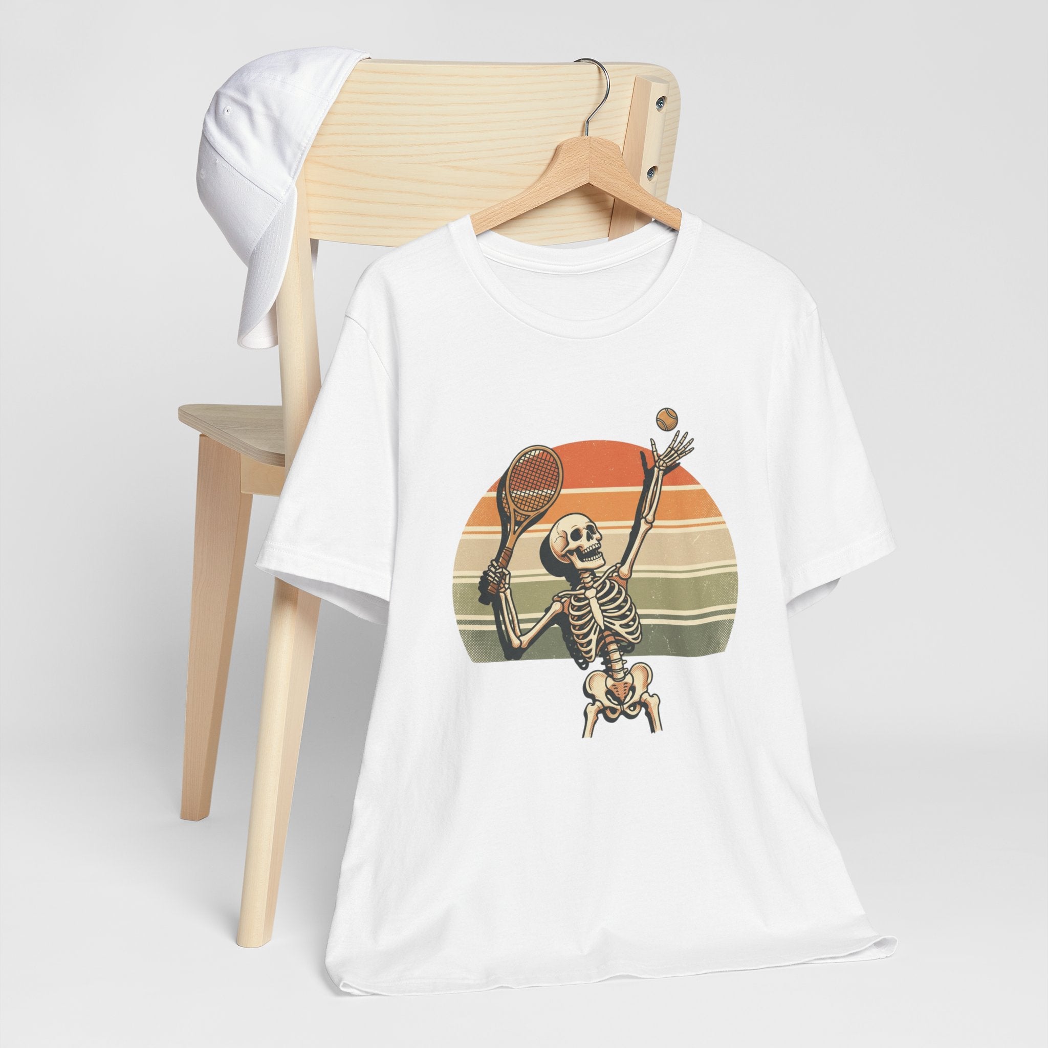 Skeleton Tennis Vintage Sunset Tee