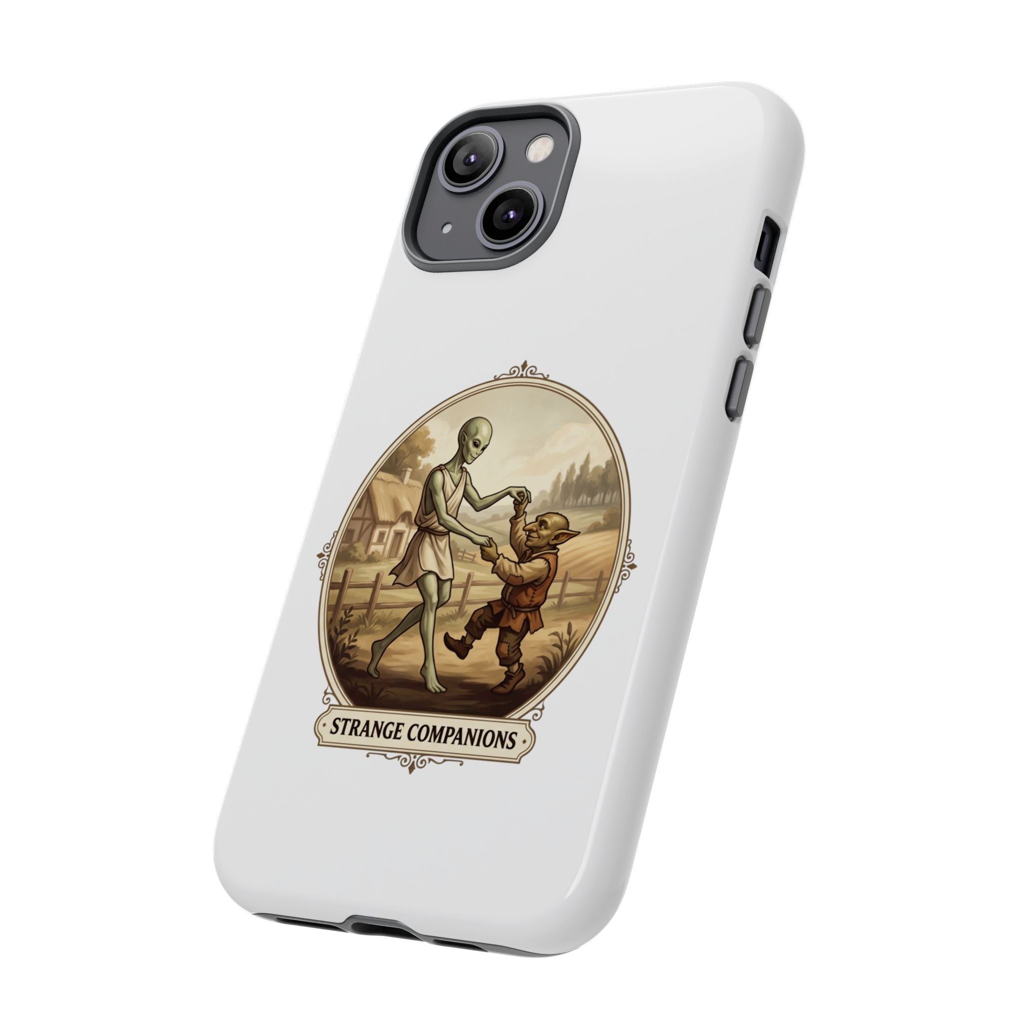 Phone Case — Vintage 'Strange Companions' Alien & Child Illustration
