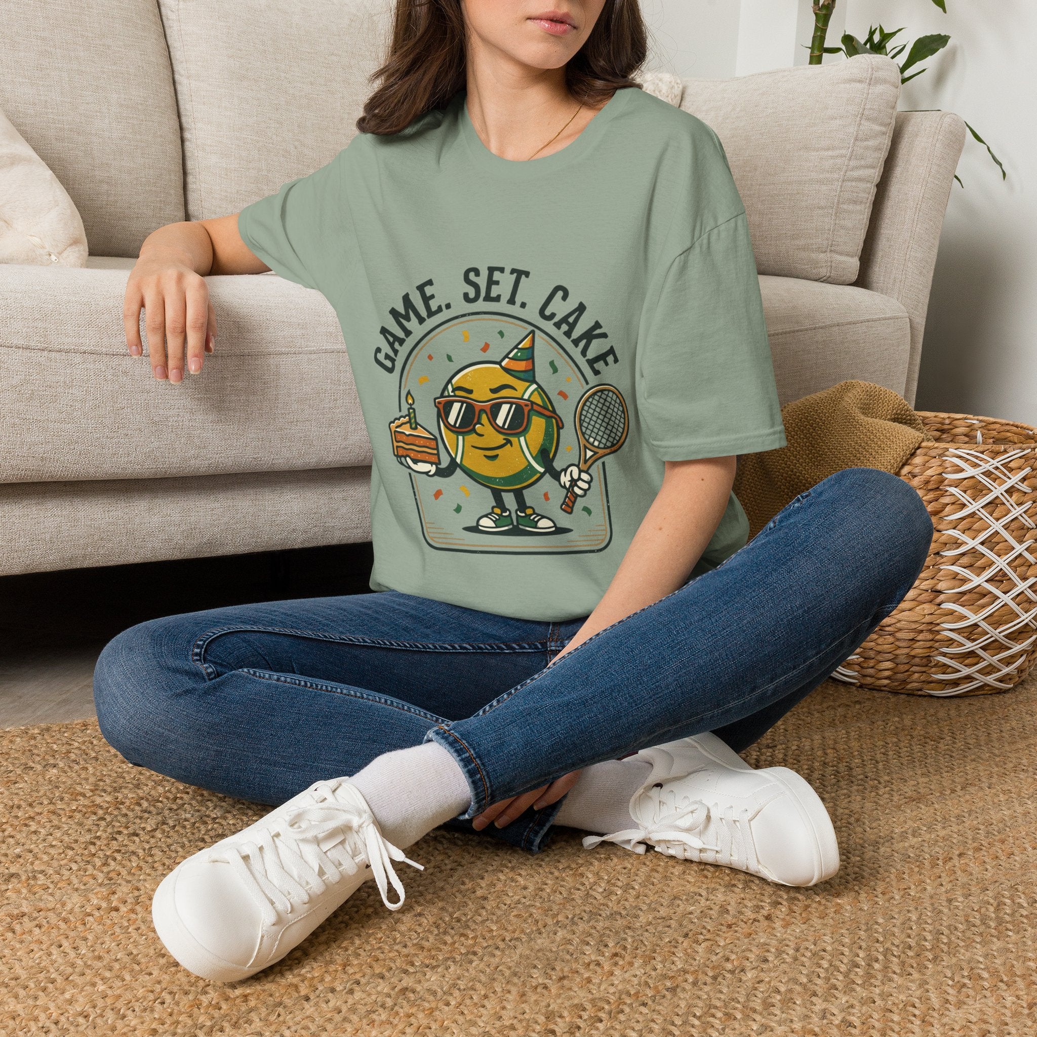Game. Set. Cake. Tennis Slice Graphic Tee