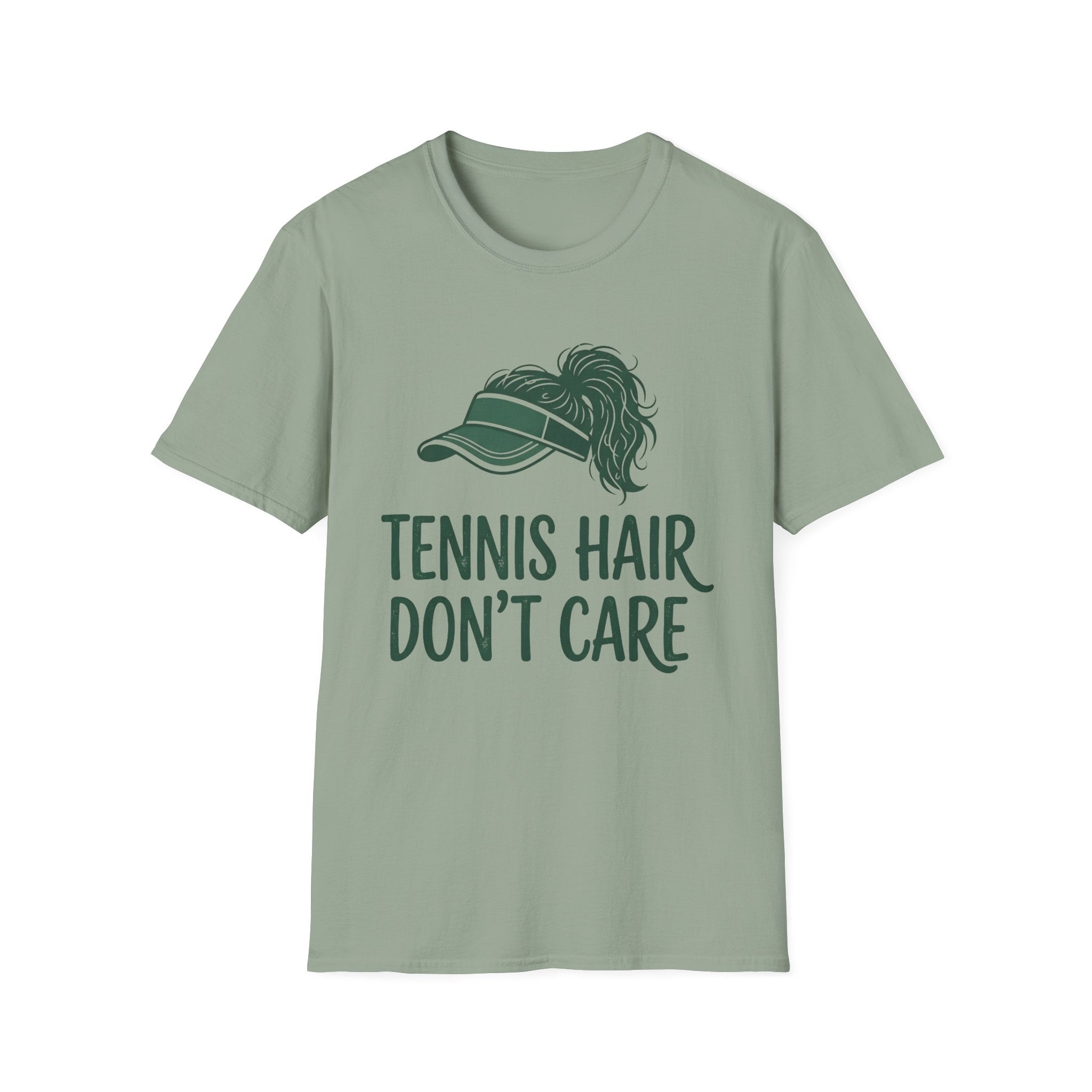tennis hair don't care t-shirt