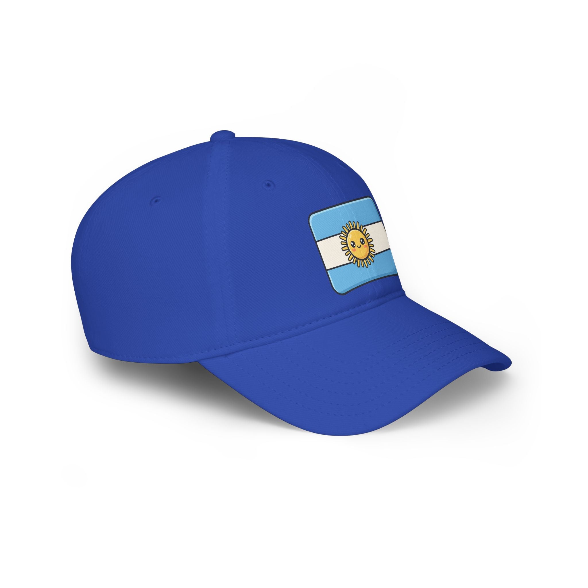 Argentina Sun Flag Baseball Cap — Low Profile Red Hat