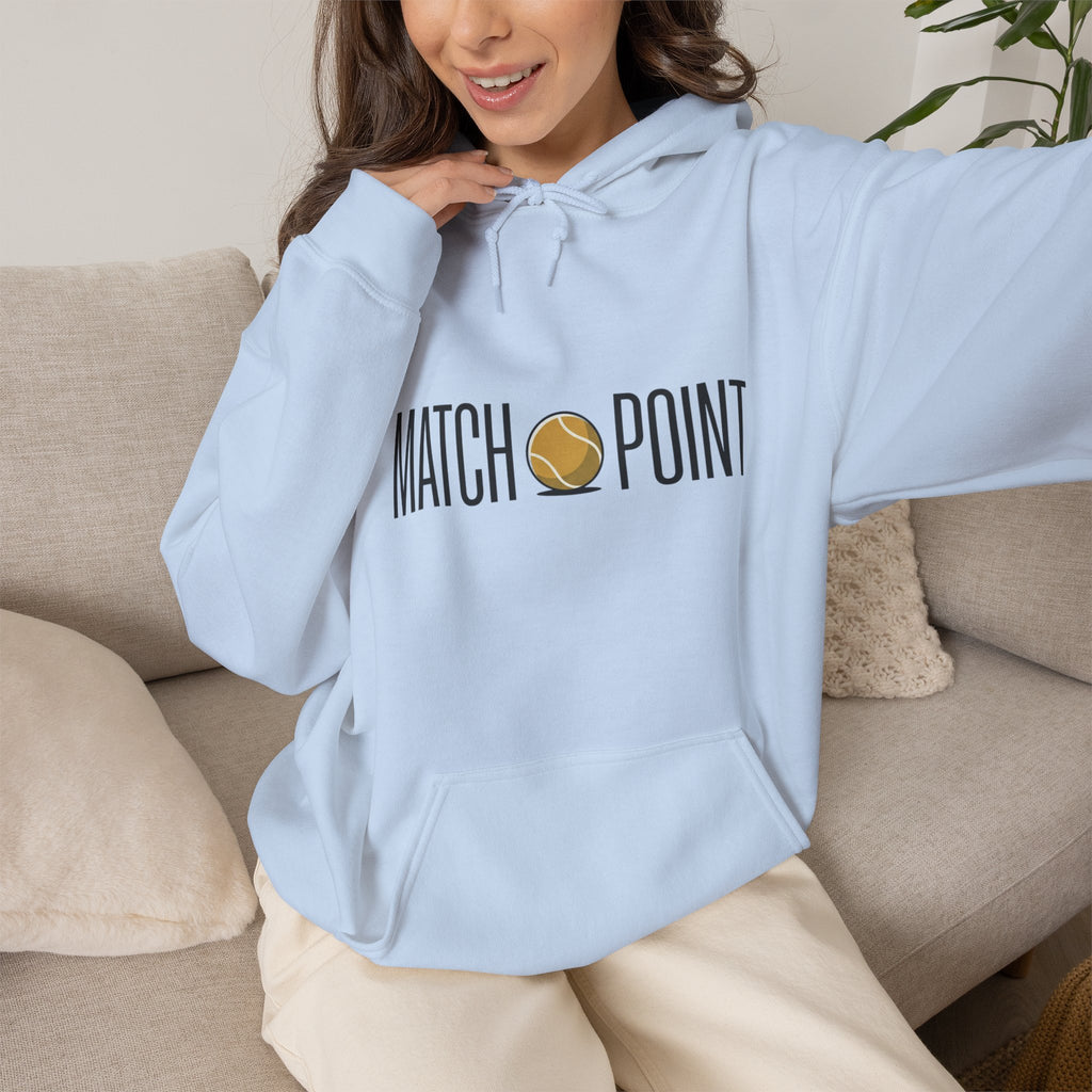 Match Point Tennis Hoodie — 'MATCH POINT' Graphic Pullover