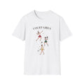 Court Girls Tennis T-Shirt - Retro Female Players Graphic Tee