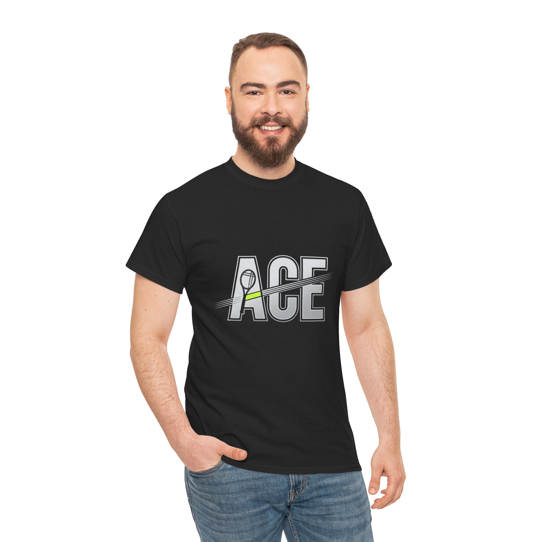Ace Graphic Tee — Minimal Tennis 'ACE' Design