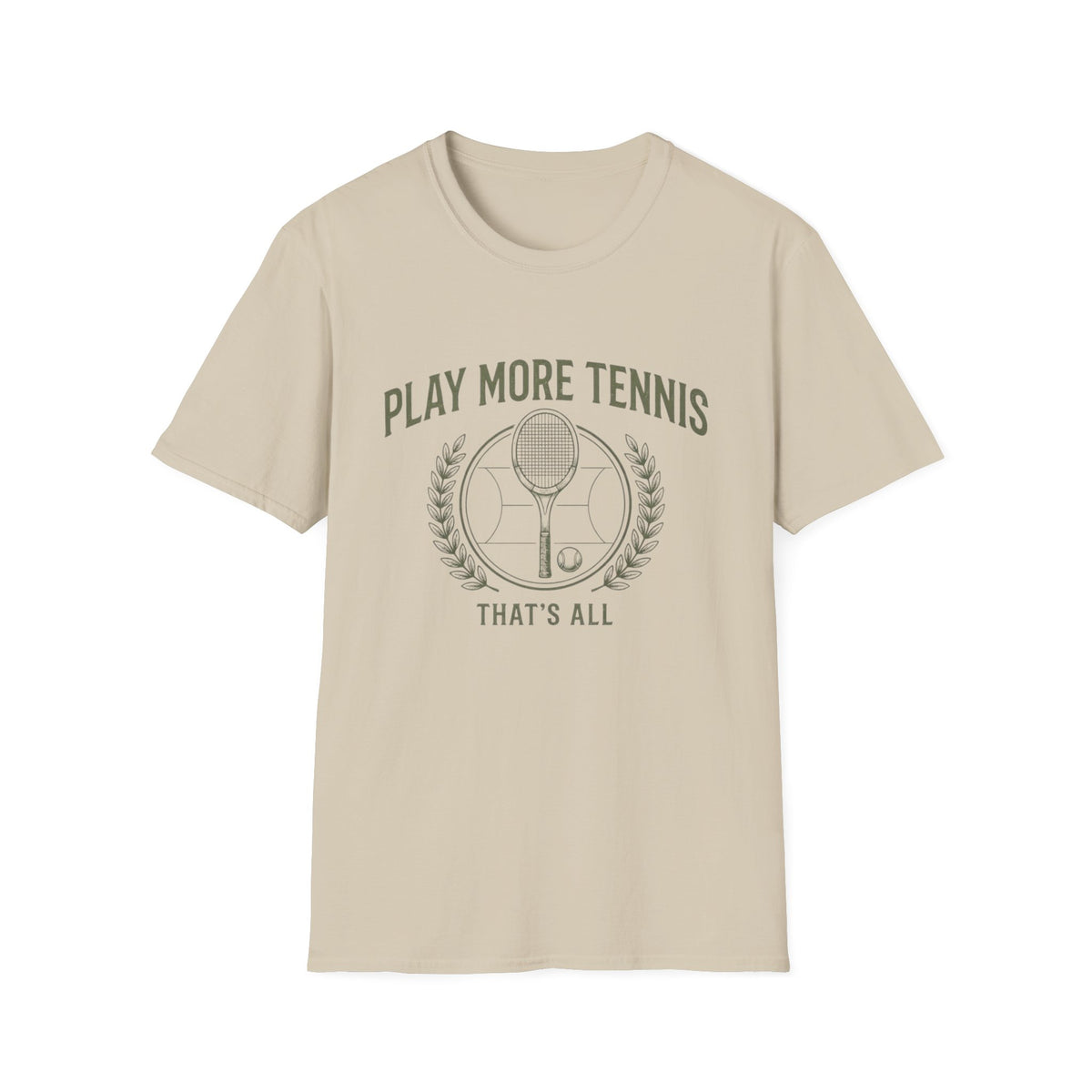 Play More Tennis T-Shirt — 'Play More Tennis That's All' Vintage Tennis Shirt