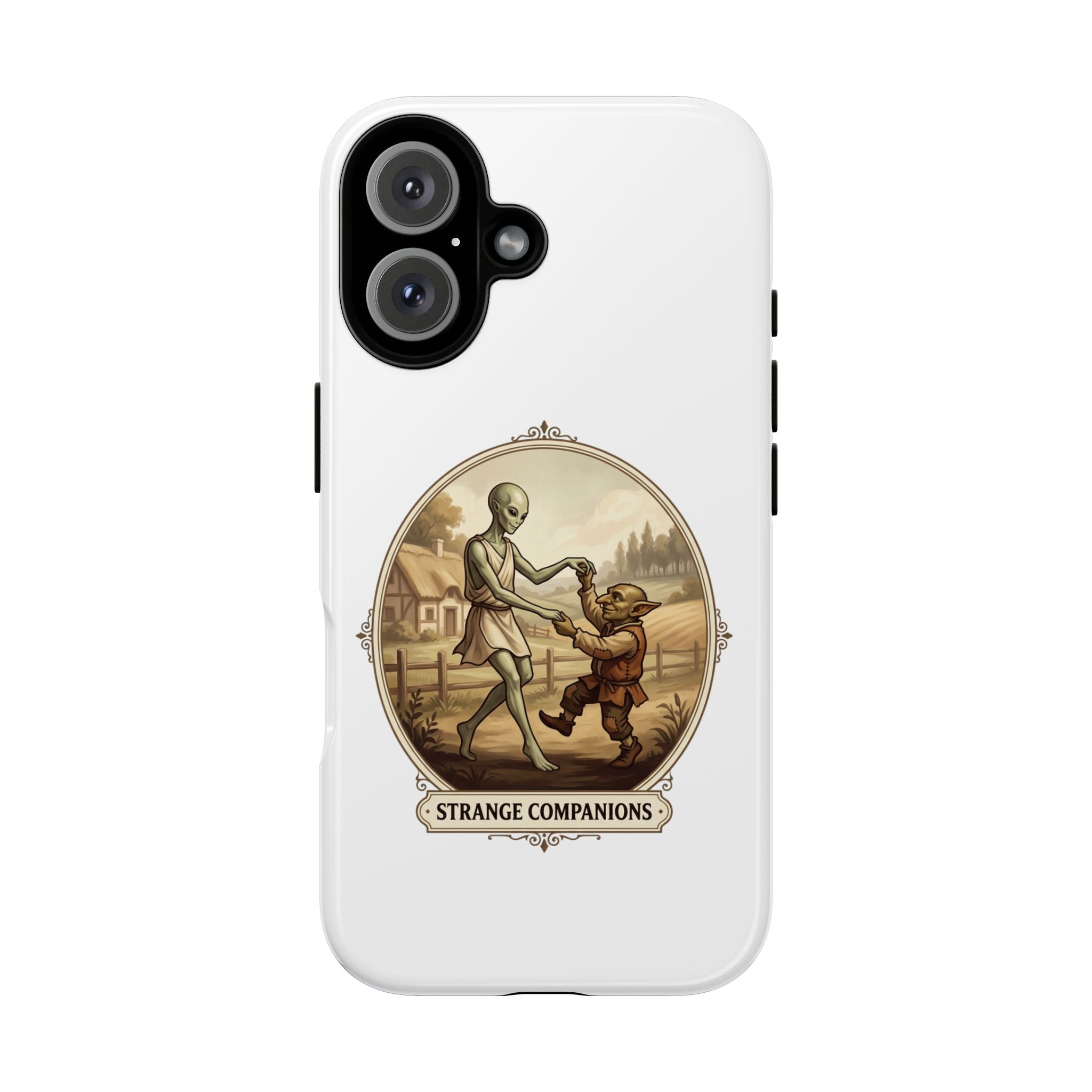 Phone Case — Vintage 'Strange Companions' Alien & Child Illustration
