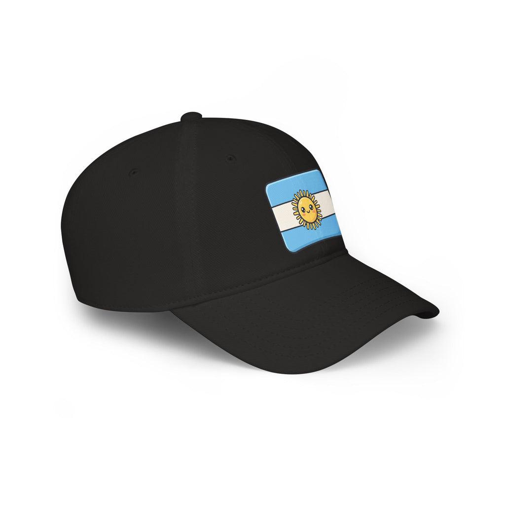Argentina Sun Flag Baseball Cap — Low Profile Red Hat