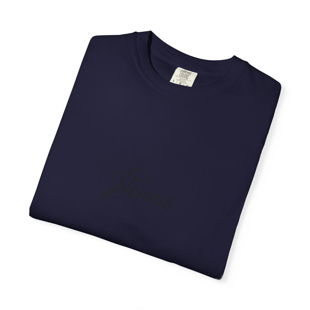 Tennis Script Tee — Minimalist Athletic Tennis T‑Shirt