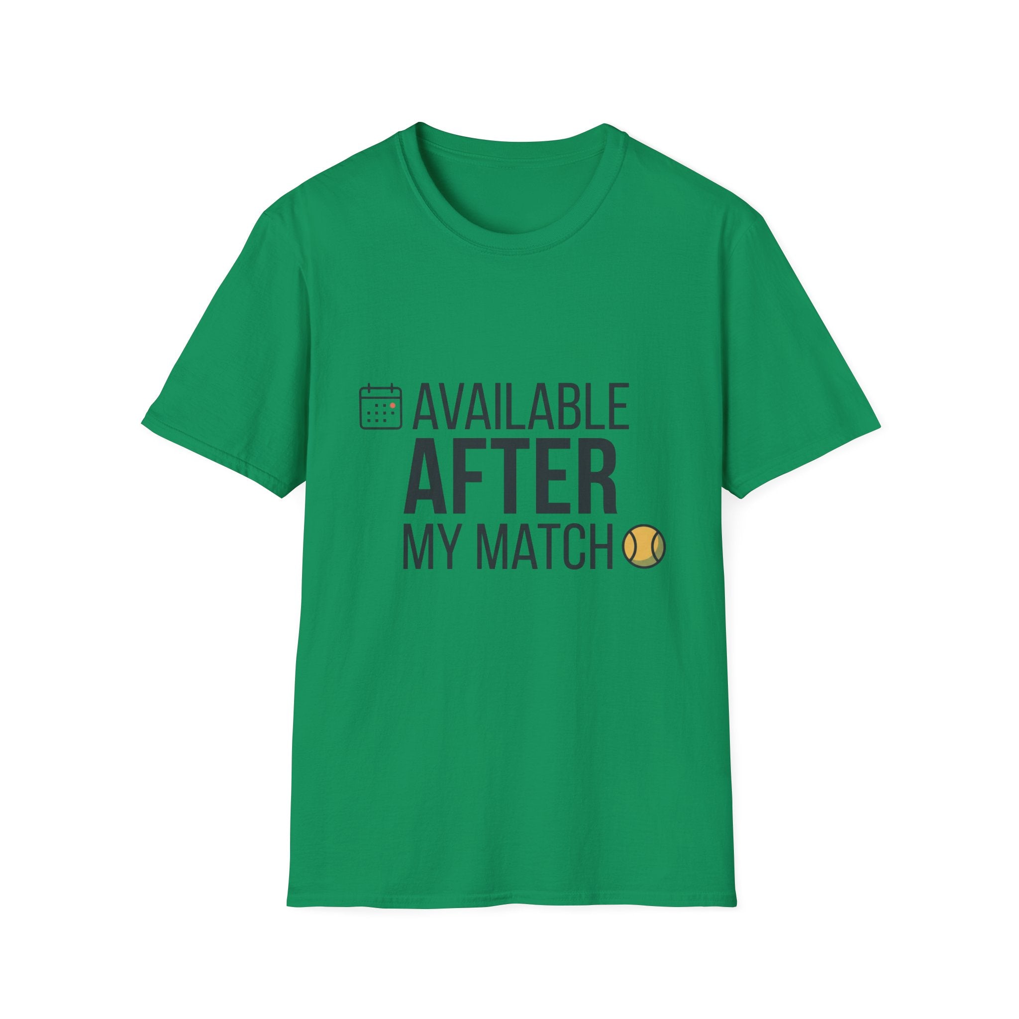 Available After T-Shirt — Funny Post-Match Sports Tee