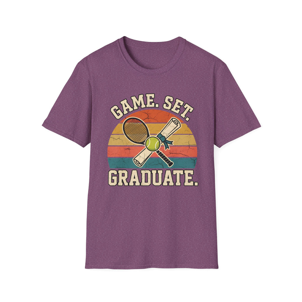 game set graduate Tennis T-shirt
