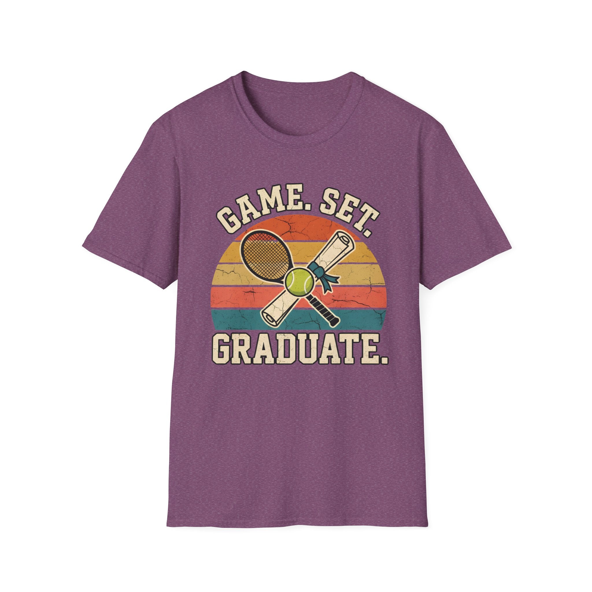 game set graduate Tennis T-shirt