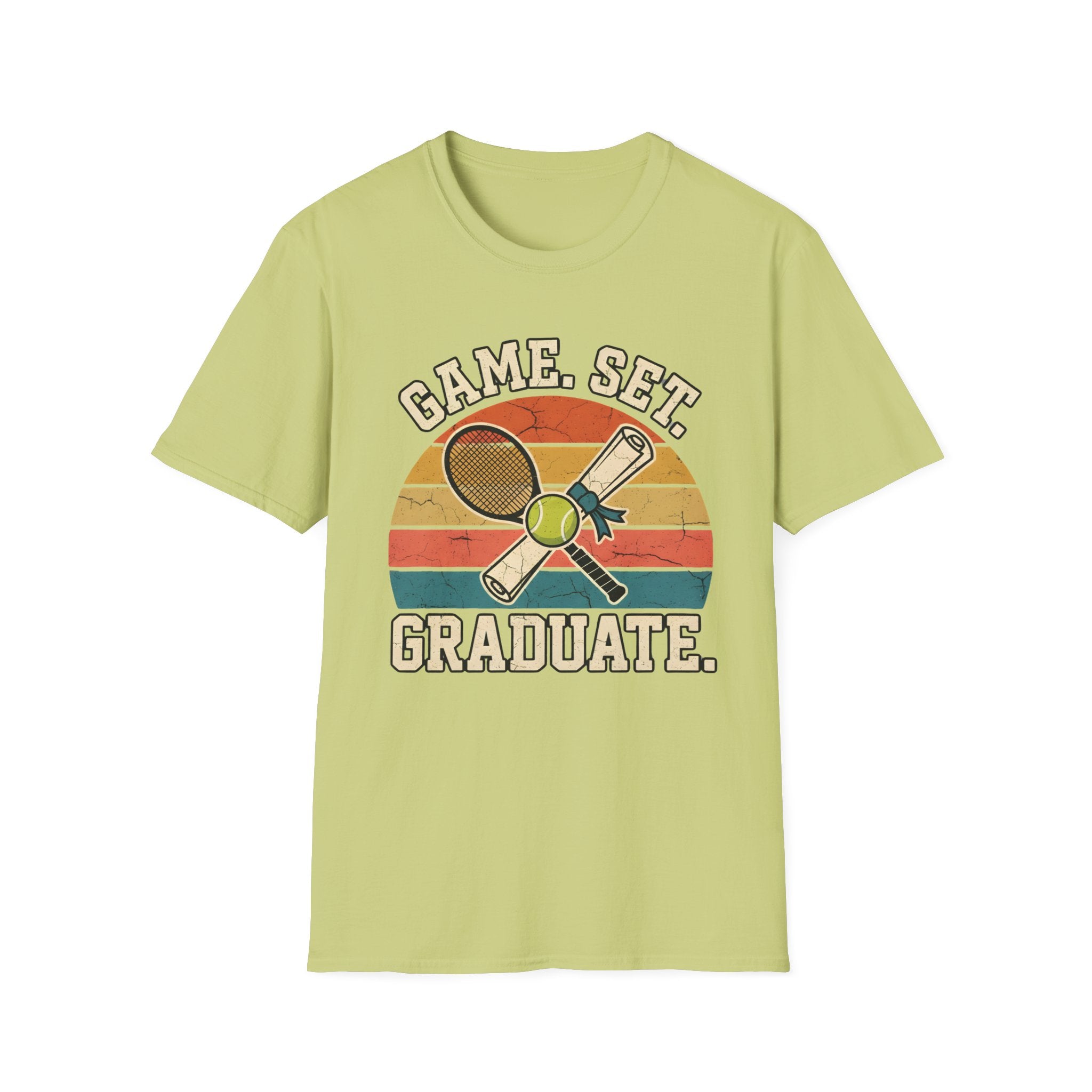 game set graduate Tennis T-shirt