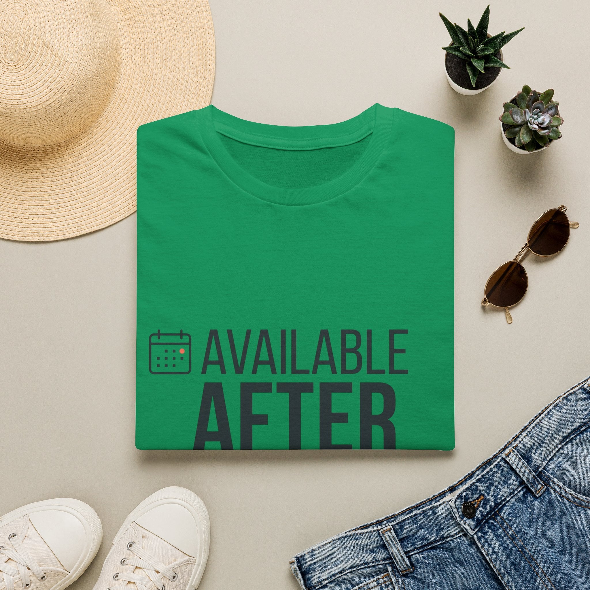 Available After T-Shirt — Funny Post-Match Sports Tee