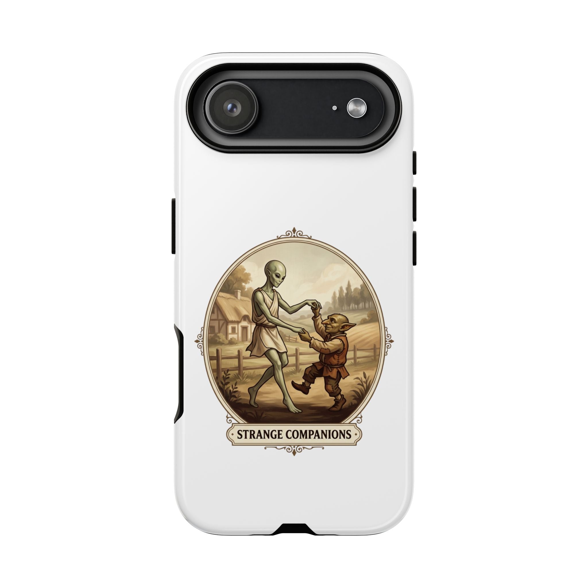 Phone Case — Vintage 'Strange Companions' Alien & Child Illustration