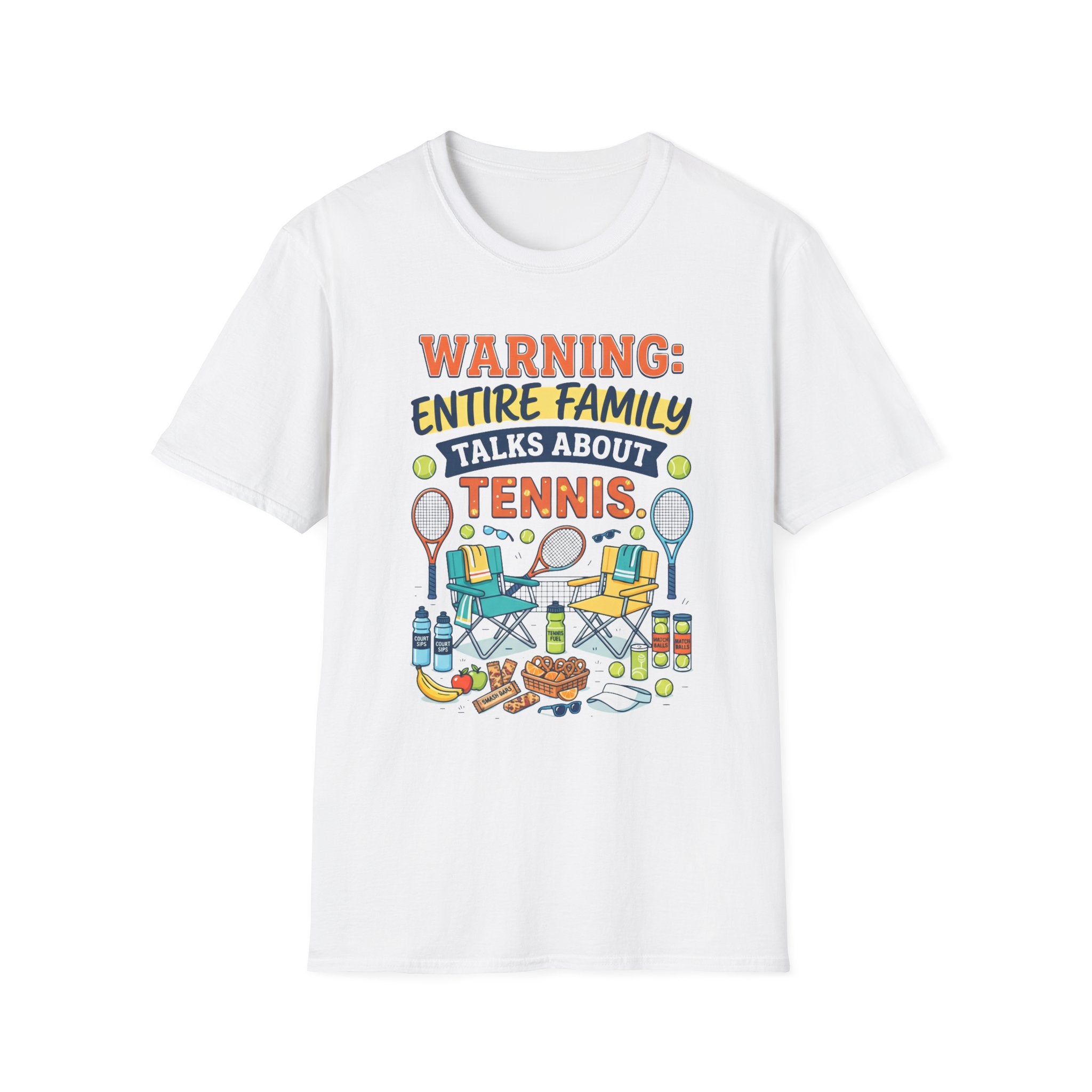 Warning: Entire Family Talks About Tennis T‑Shirt