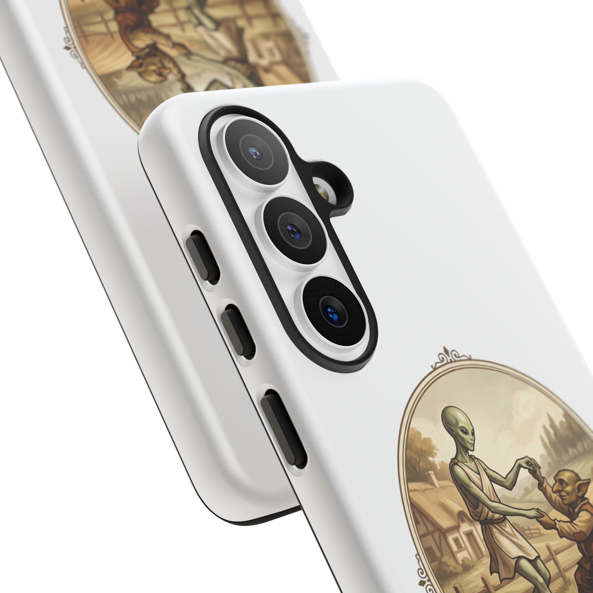 Phone Case — Vintage 'Strange Companions' Alien & Child Illustration