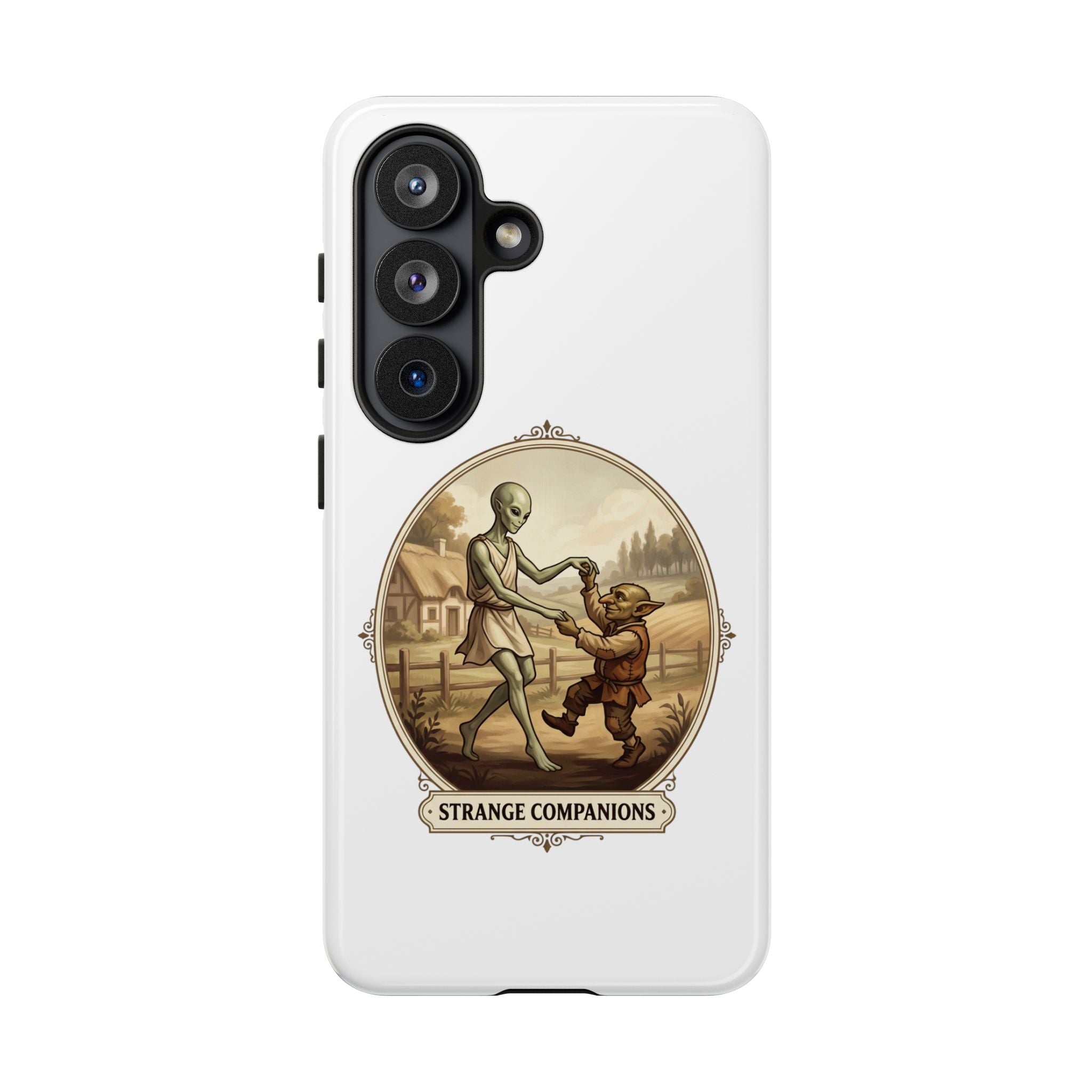 Phone Case — Vintage 'Strange Companions' Alien & Child Illustration