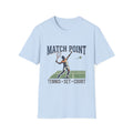 Match Point Tennis T-Shirt – Vintage Court Serve Design