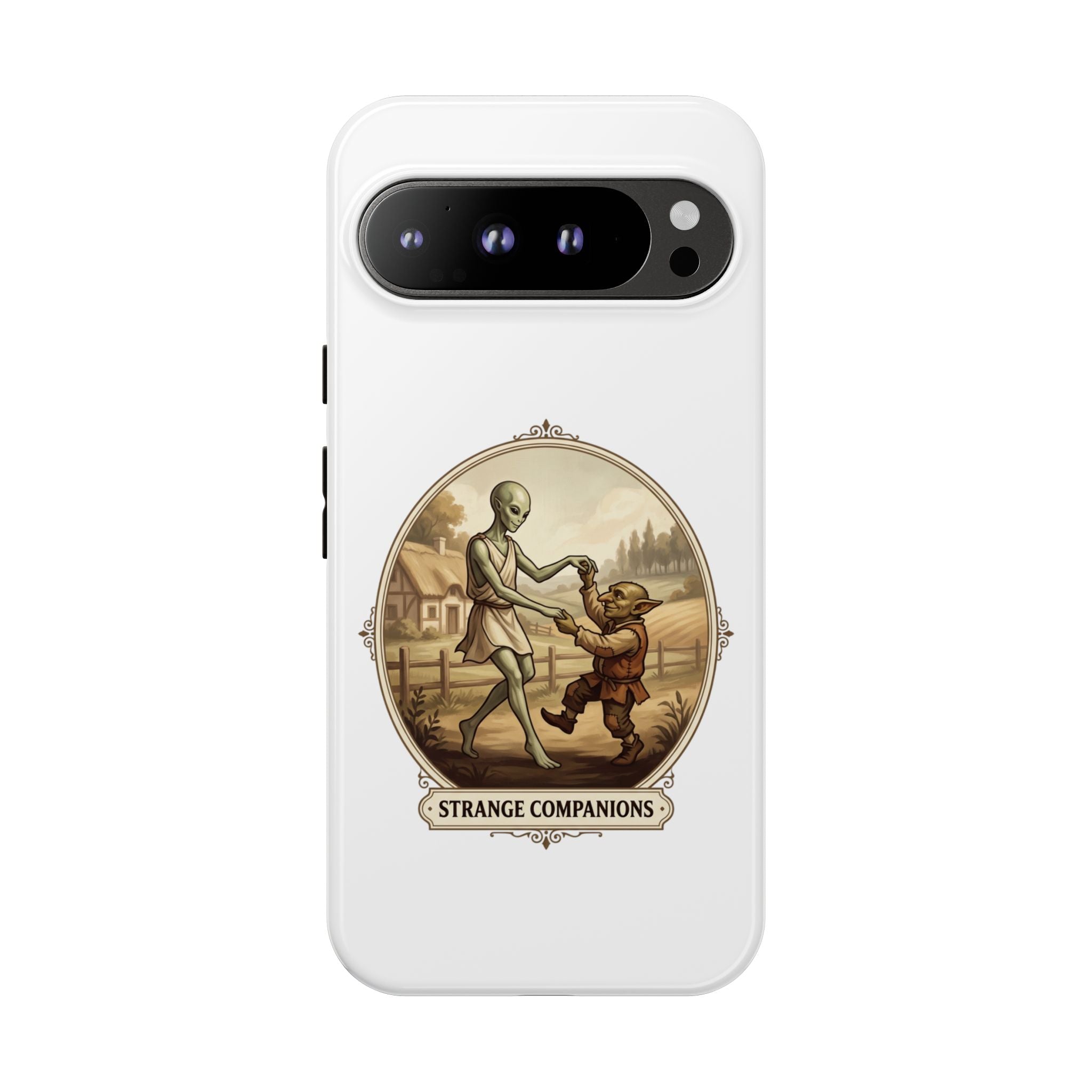 Phone Case — Vintage 'Strange Companions' Alien & Child Illustration