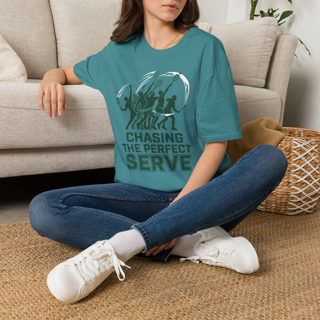 T-Shirt — Chasing the Perfect Serve Tennis Graphic Tee