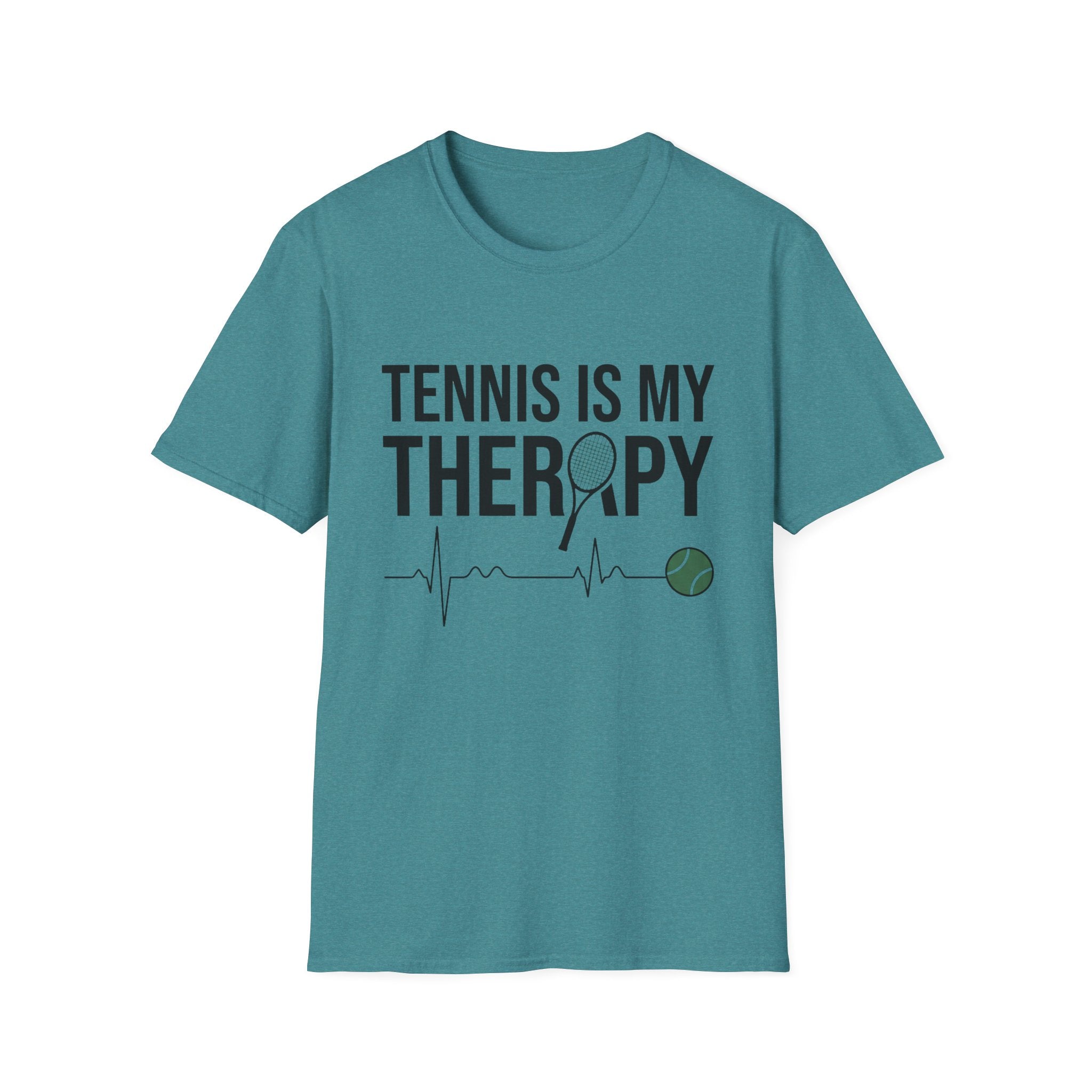 Tennis Is My Therapy T-Shirt — Funny Athletic Tennis Player Tee