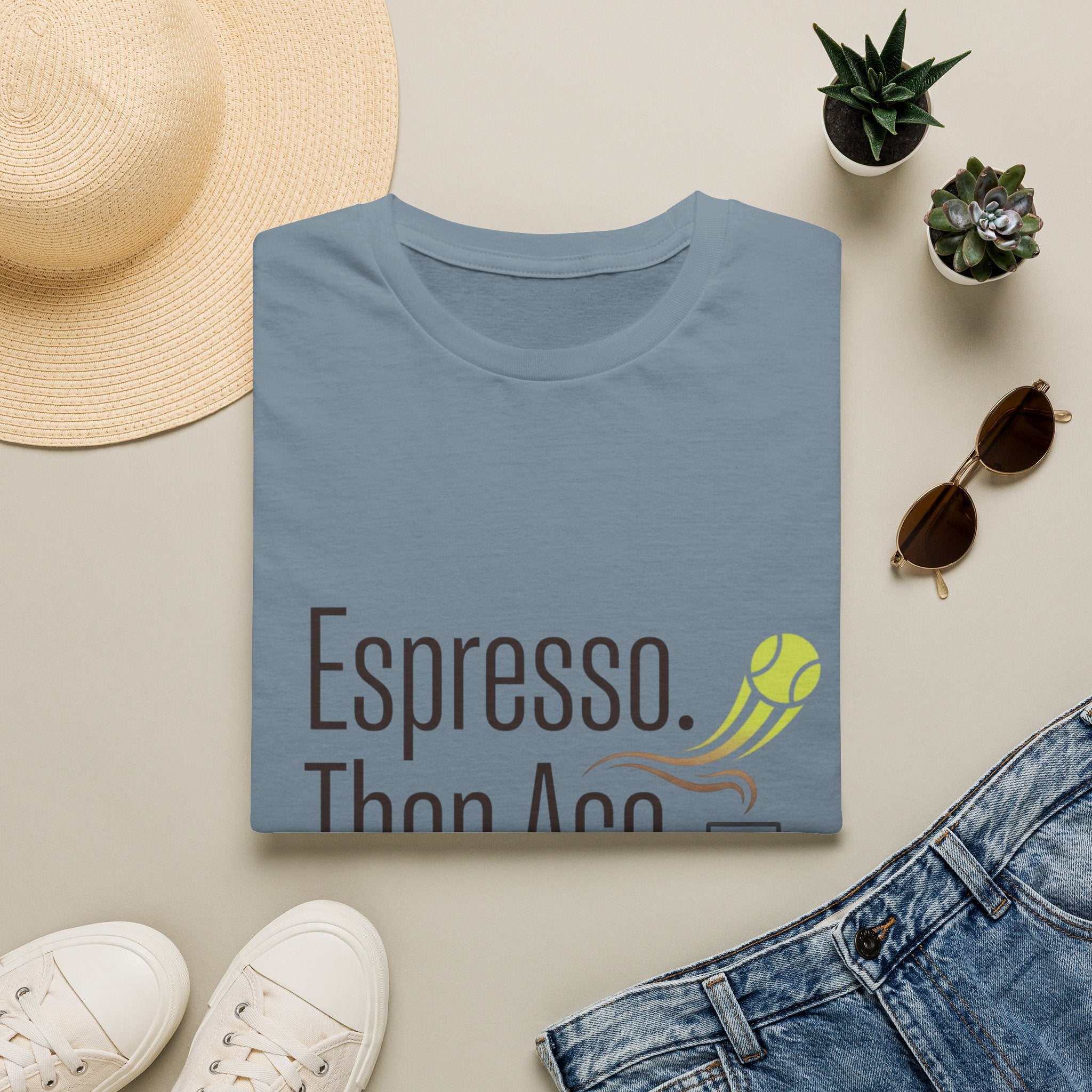 Espresso. Then Ace. Tennis & Coffee T-Shirt
