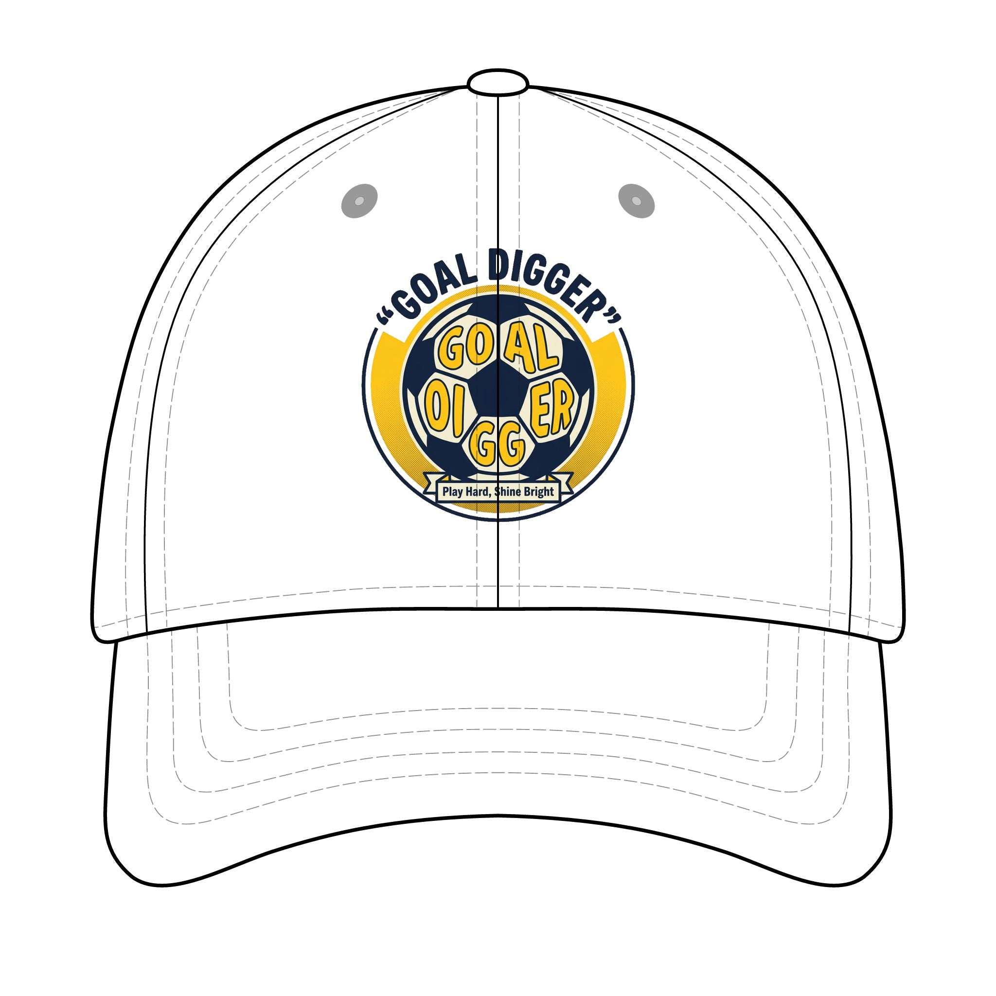 Goal Digger Embroidered Baseball Cap — Motivational Athletic Hat