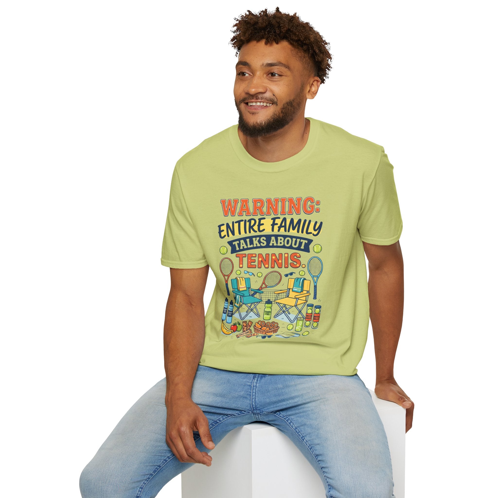 Warning: Entire Family Talks About Tennis T‑Shirt