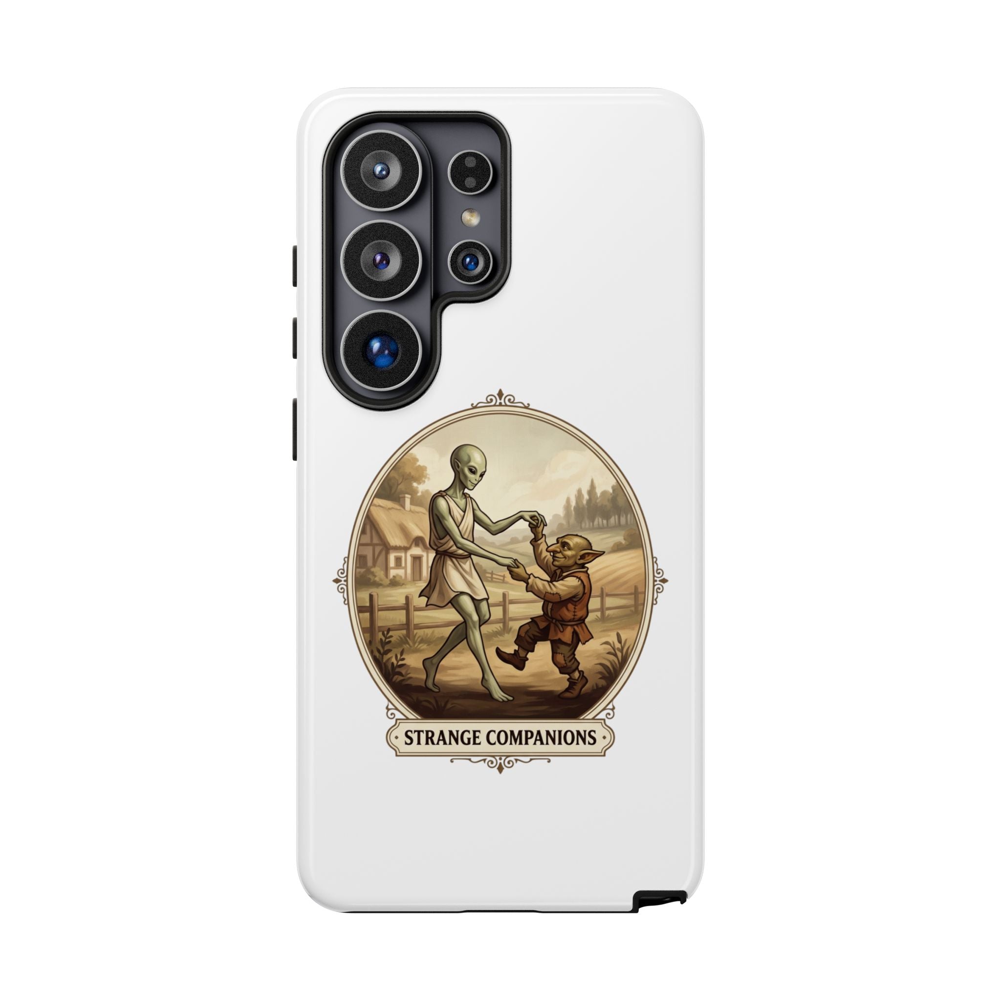 Phone Case — Vintage 'Strange Companions' Alien & Child Illustration