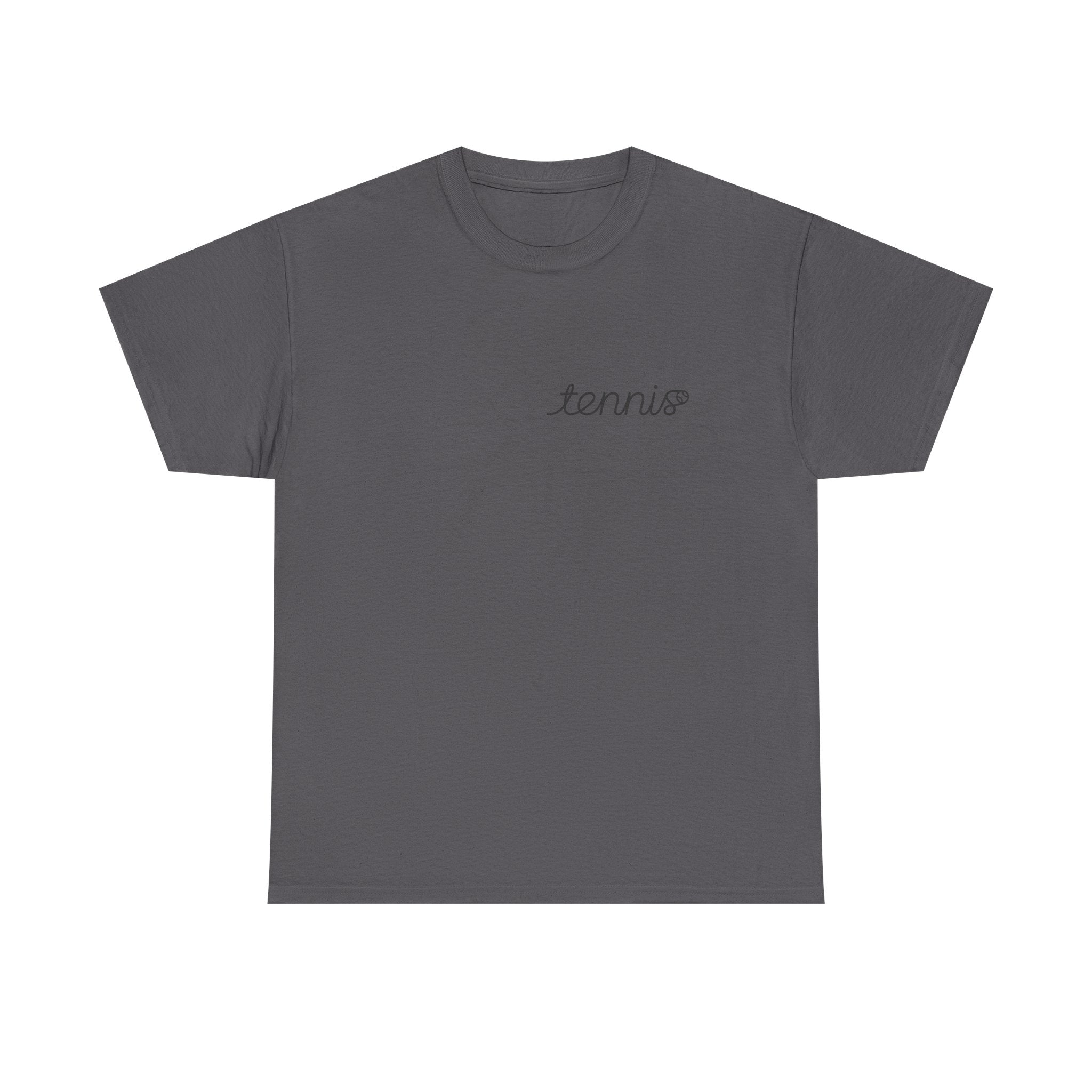 Tennis Serve Line Art Tee — Minimalist Tennis T-Shirt