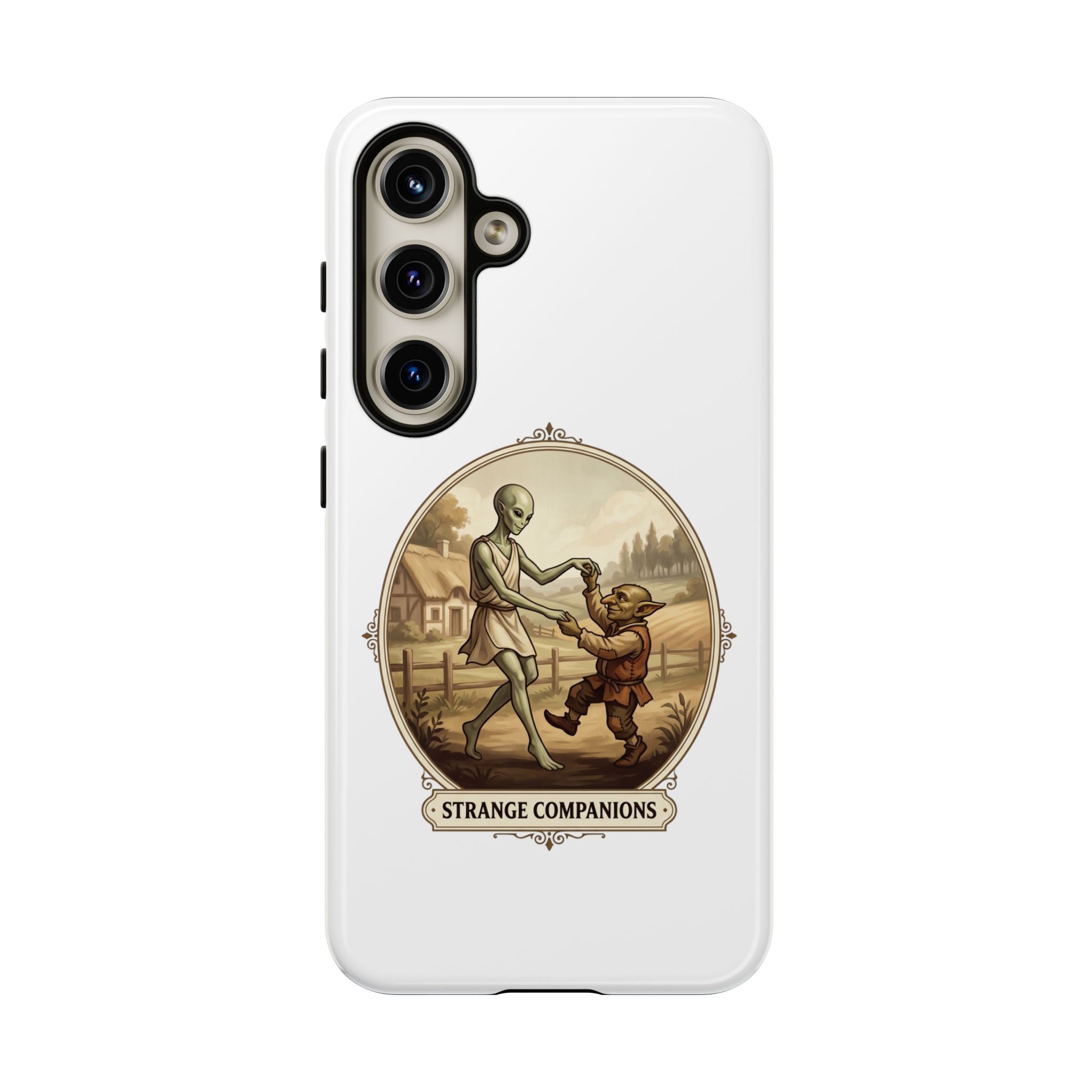 Phone Case — Vintage 'Strange Companions' Alien & Child Illustration