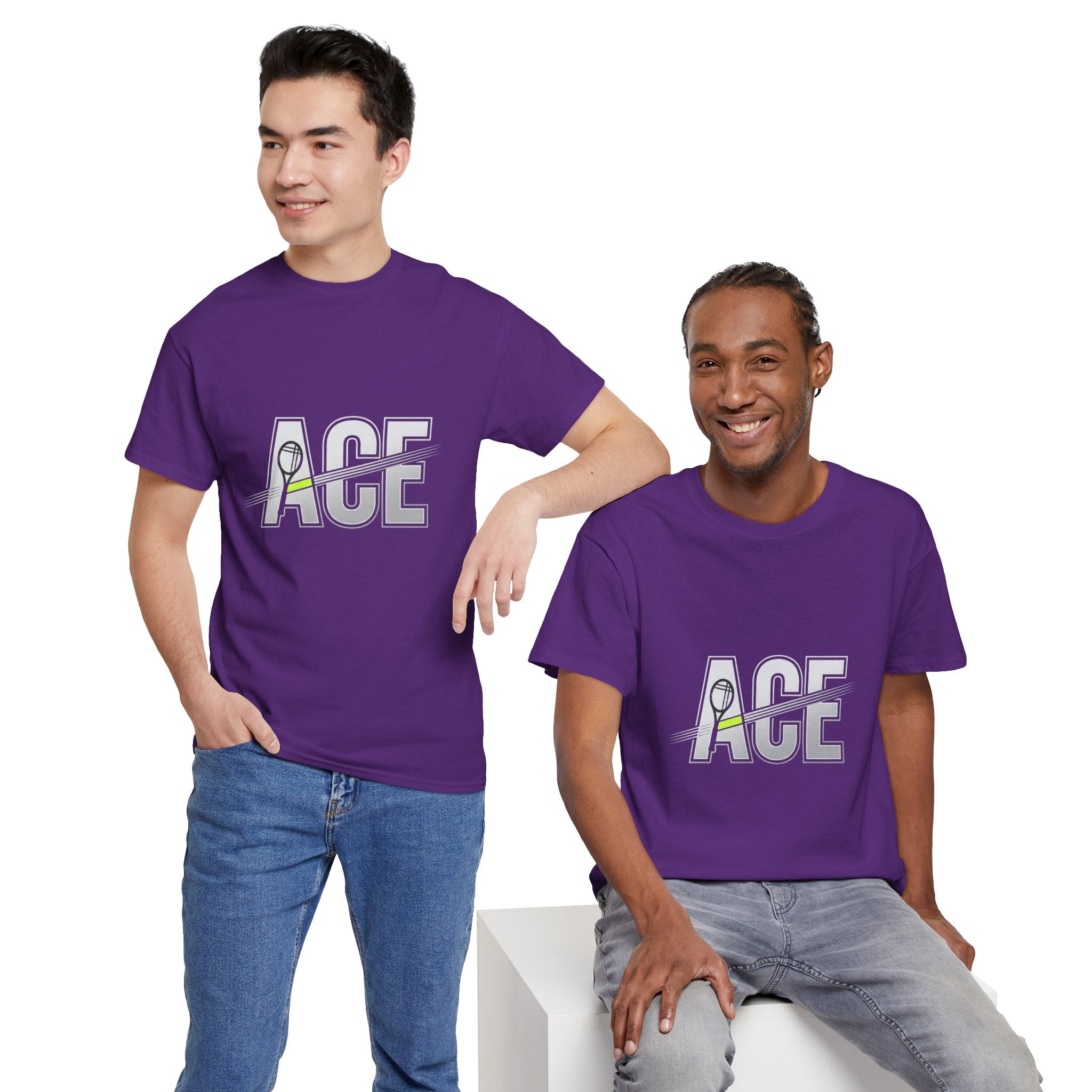 Ace Graphic Tee — Minimal Tennis 'ACE' Design