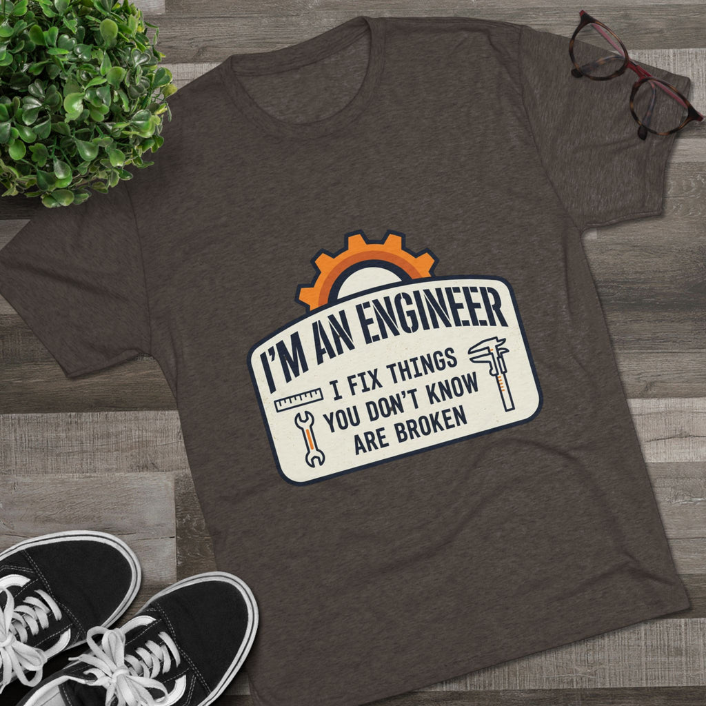 Engineer T‑Shirt – "I'm An Engineer: I Fix Things You Don't Know Are Broken" Graphic Tee
