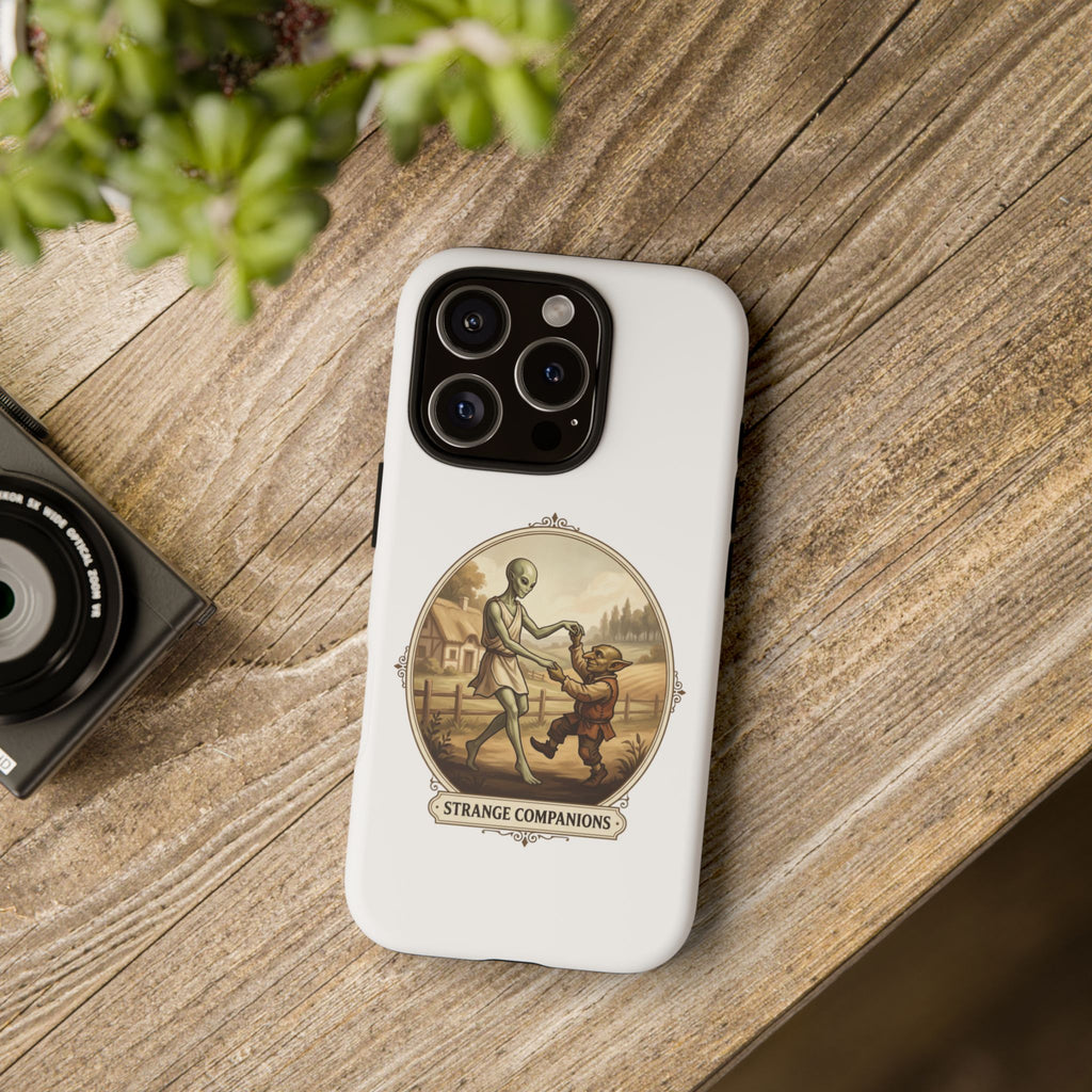Phone Case — Vintage 'Strange Companions' Alien & Child Illustration