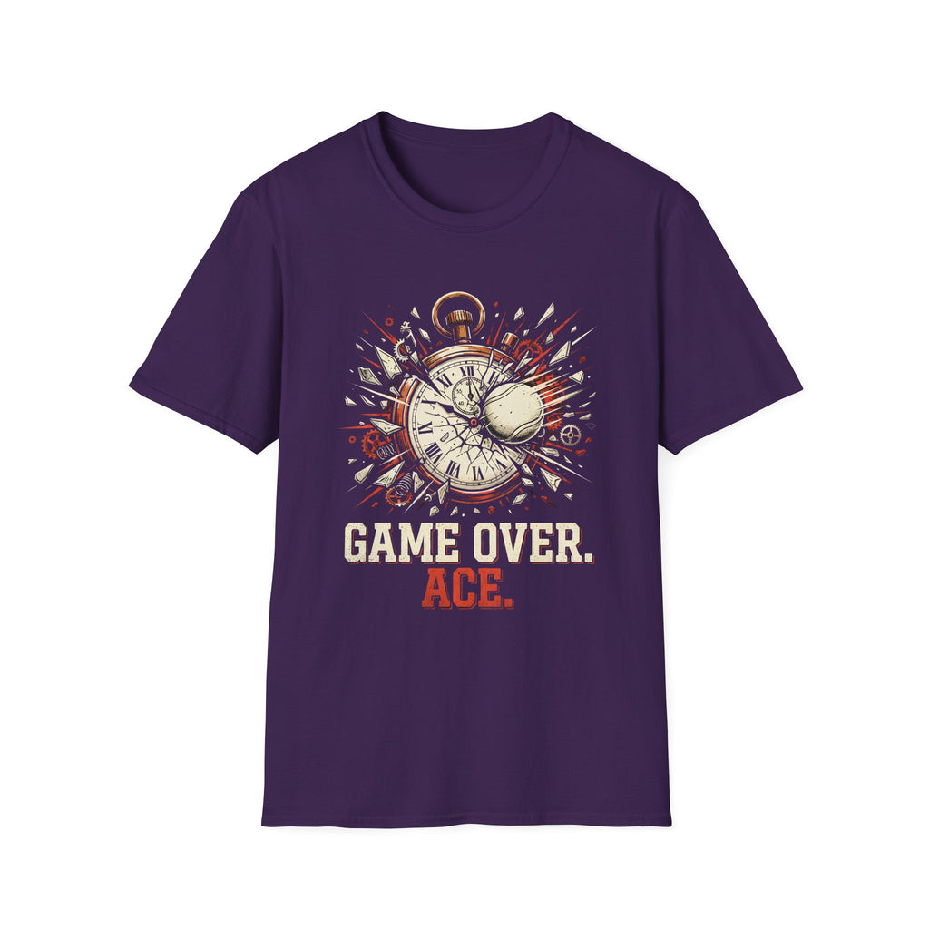 Game Over Ace T-Shirt — Vintage Pocket Watch Explosion Gamer Tee