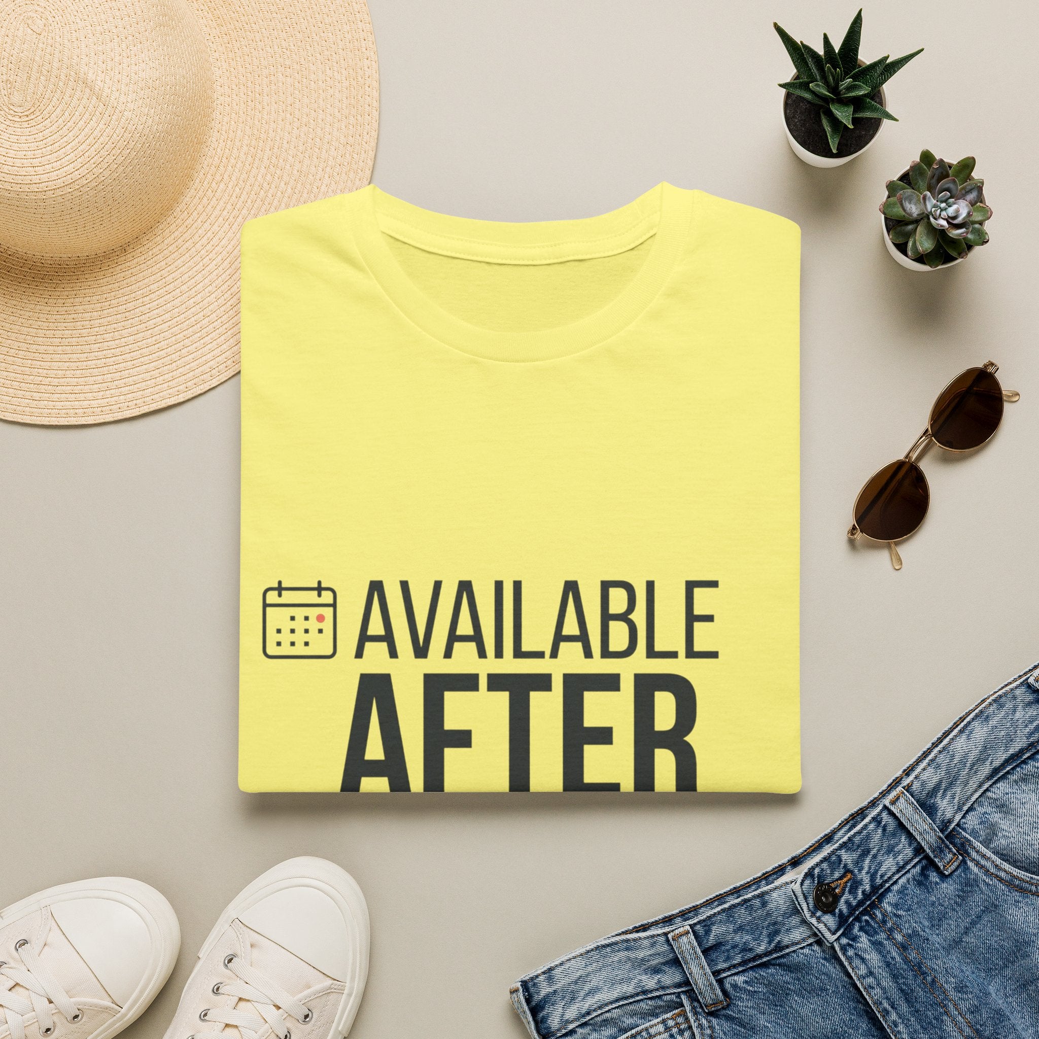 Available After T-Shirt — Funny Post-Match Sports Tee