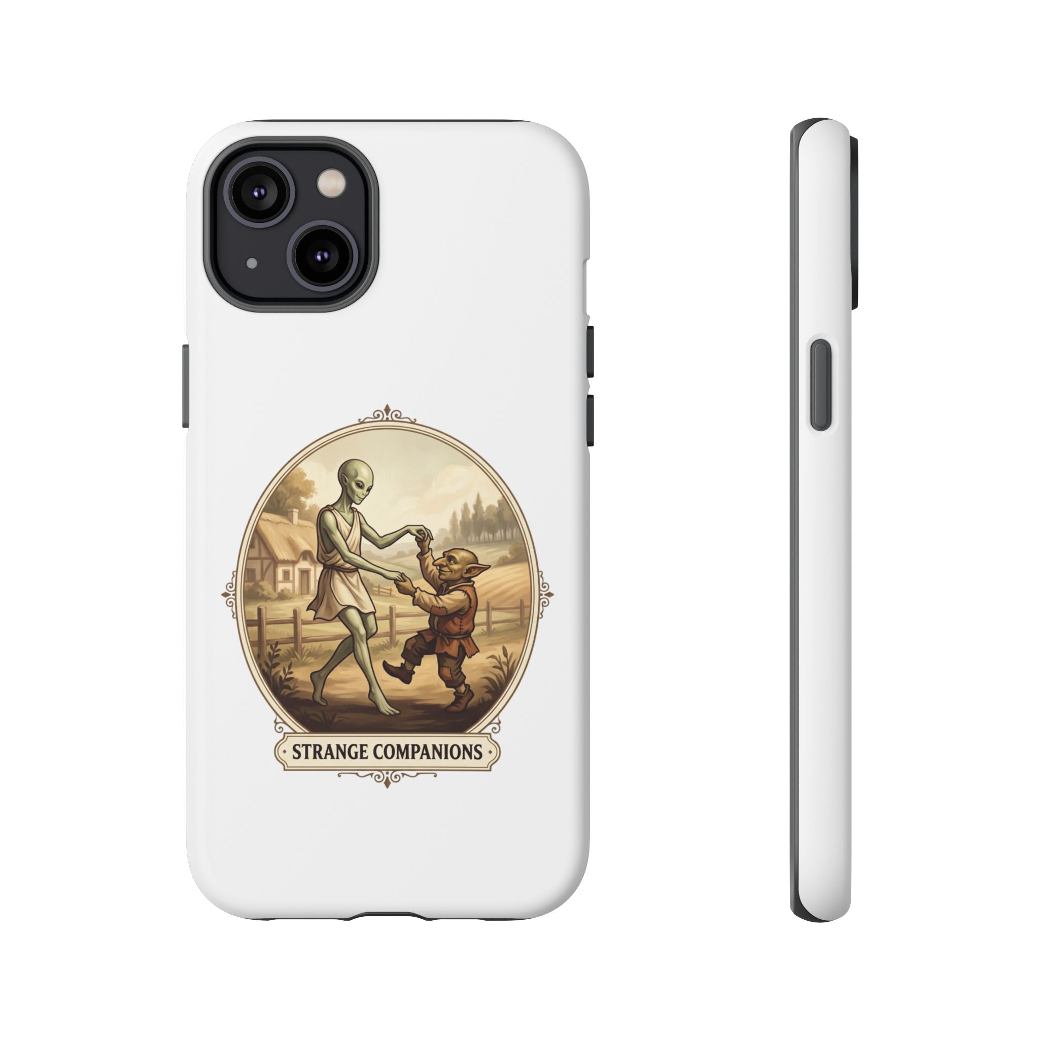 Phone Case — Vintage 'Strange Companions' Alien & Child Illustration