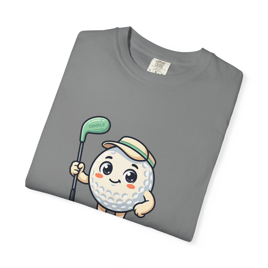 Golf Ball Cartoon T-Shirt — Cute Golfer Graphic Tee