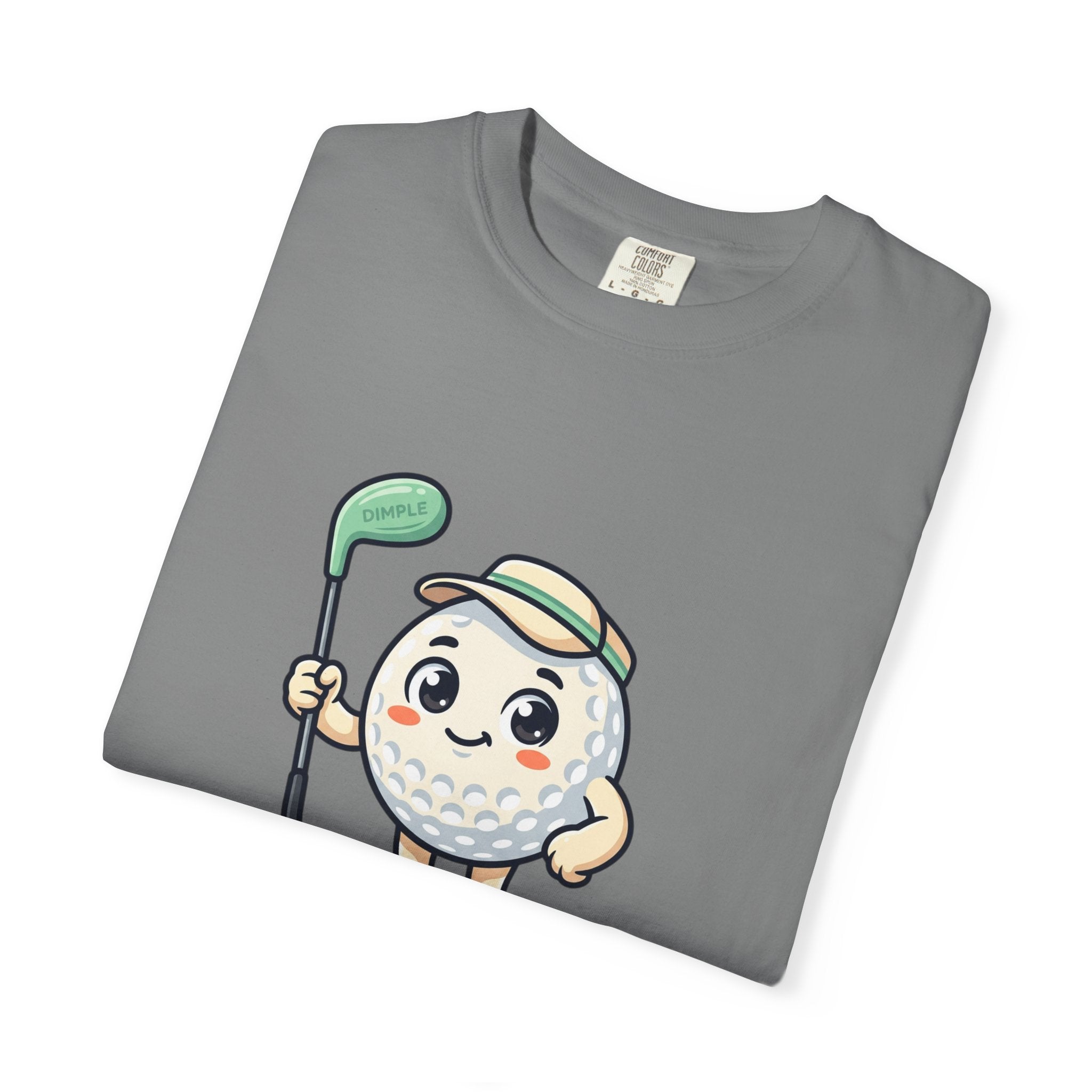 Golf Ball Cartoon T-Shirt — Cute Golfer Graphic Tee