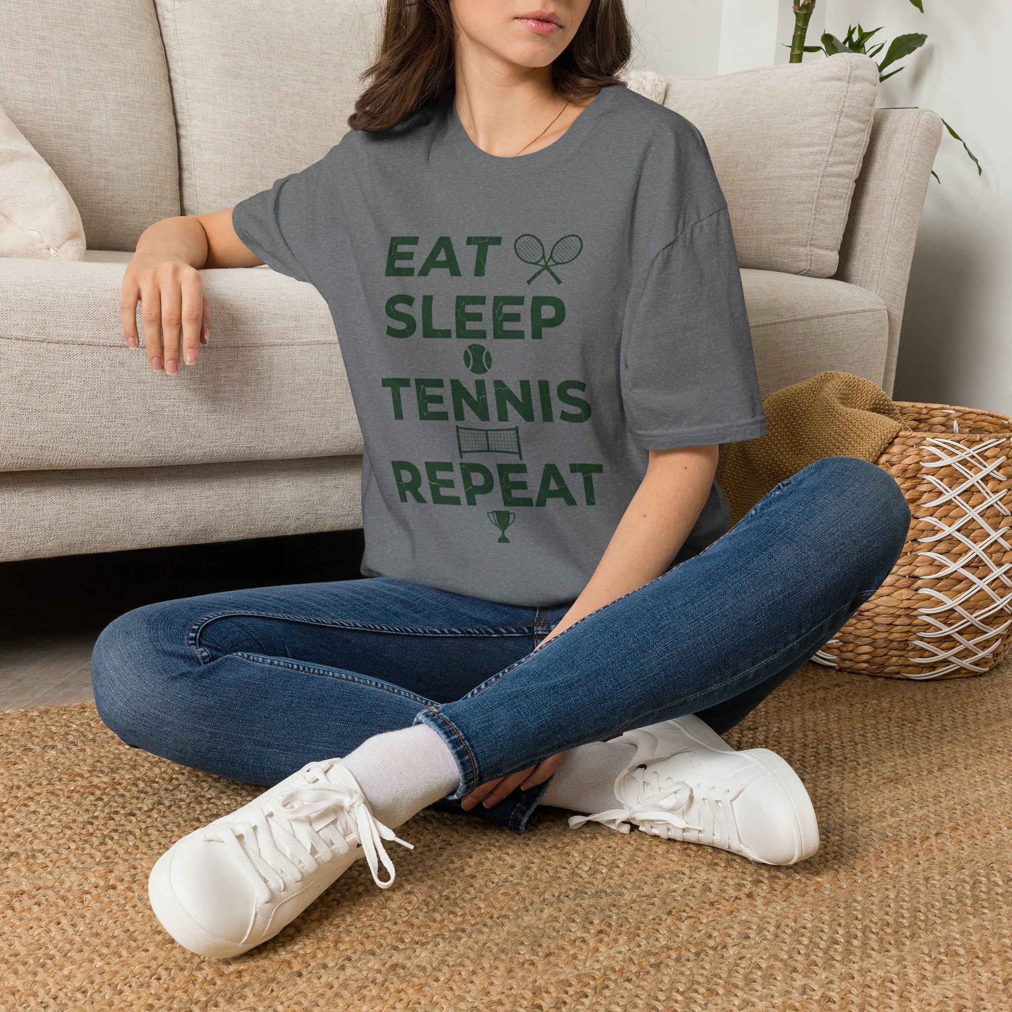 Eat Sleep Tennis Repeat Tee — Tennis Lover T-Shirt