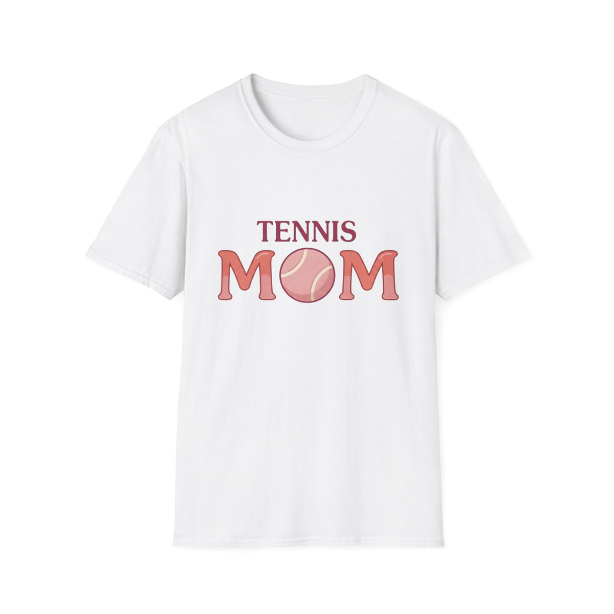 Tennis Mom T-Shirt — Pink Tennis Ball Graphic Tee