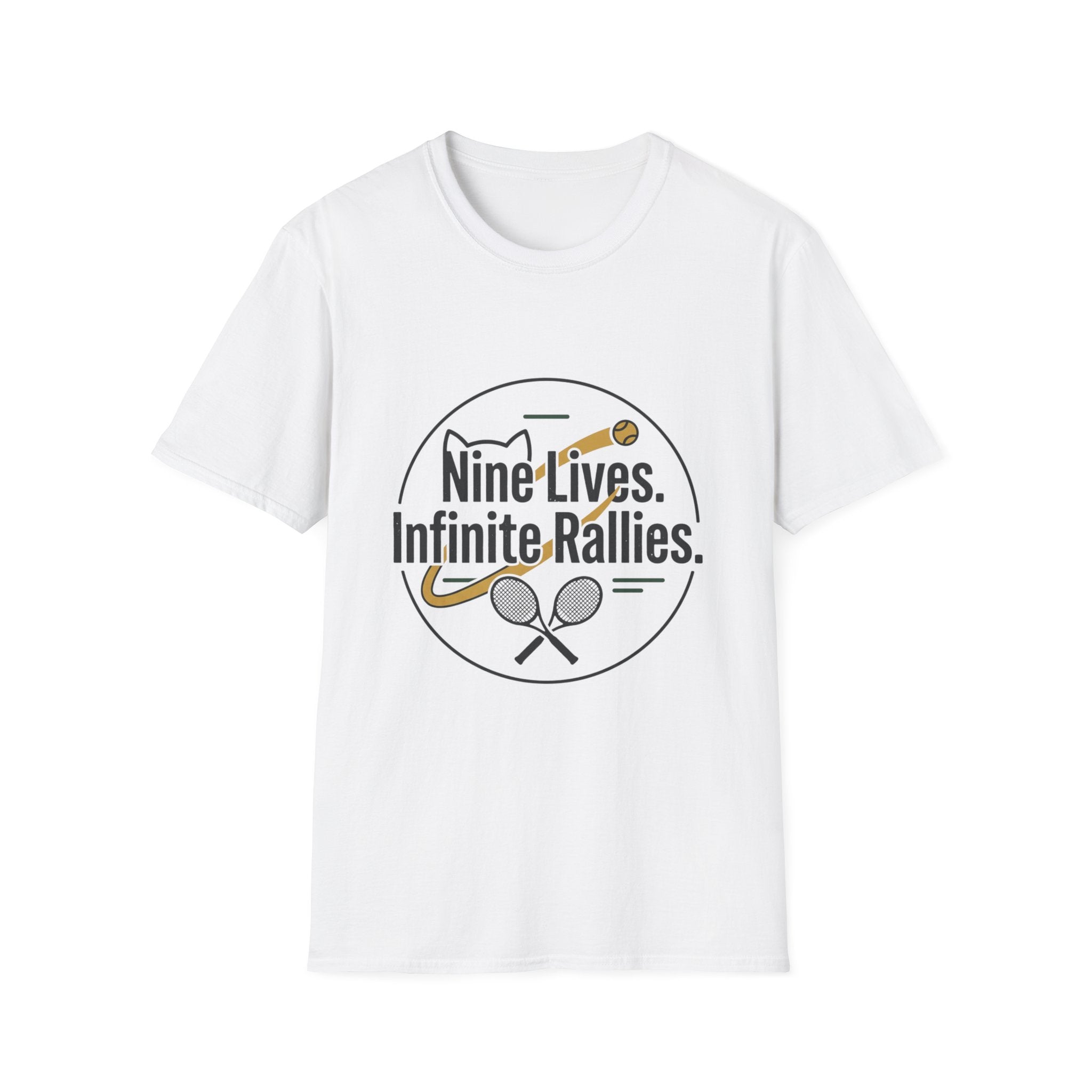 T-shirt Cat & Racket Graphic