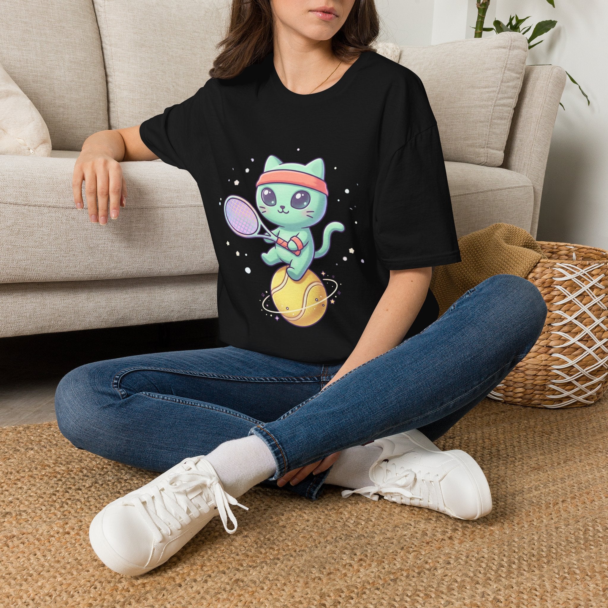 Cute Tennis Cat T-Shirt