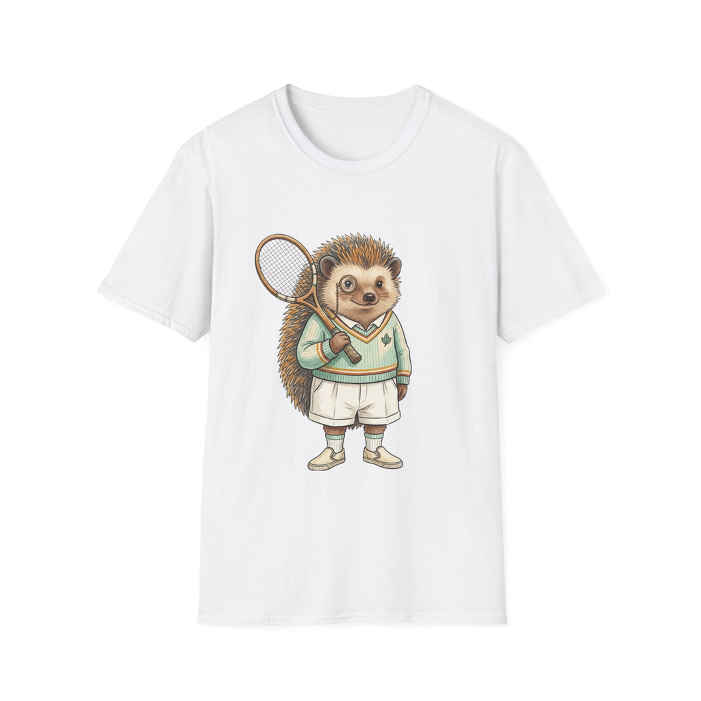 Hedgehog Tennis Player T-Shirt – Cute Animal Sports Graphic Tee