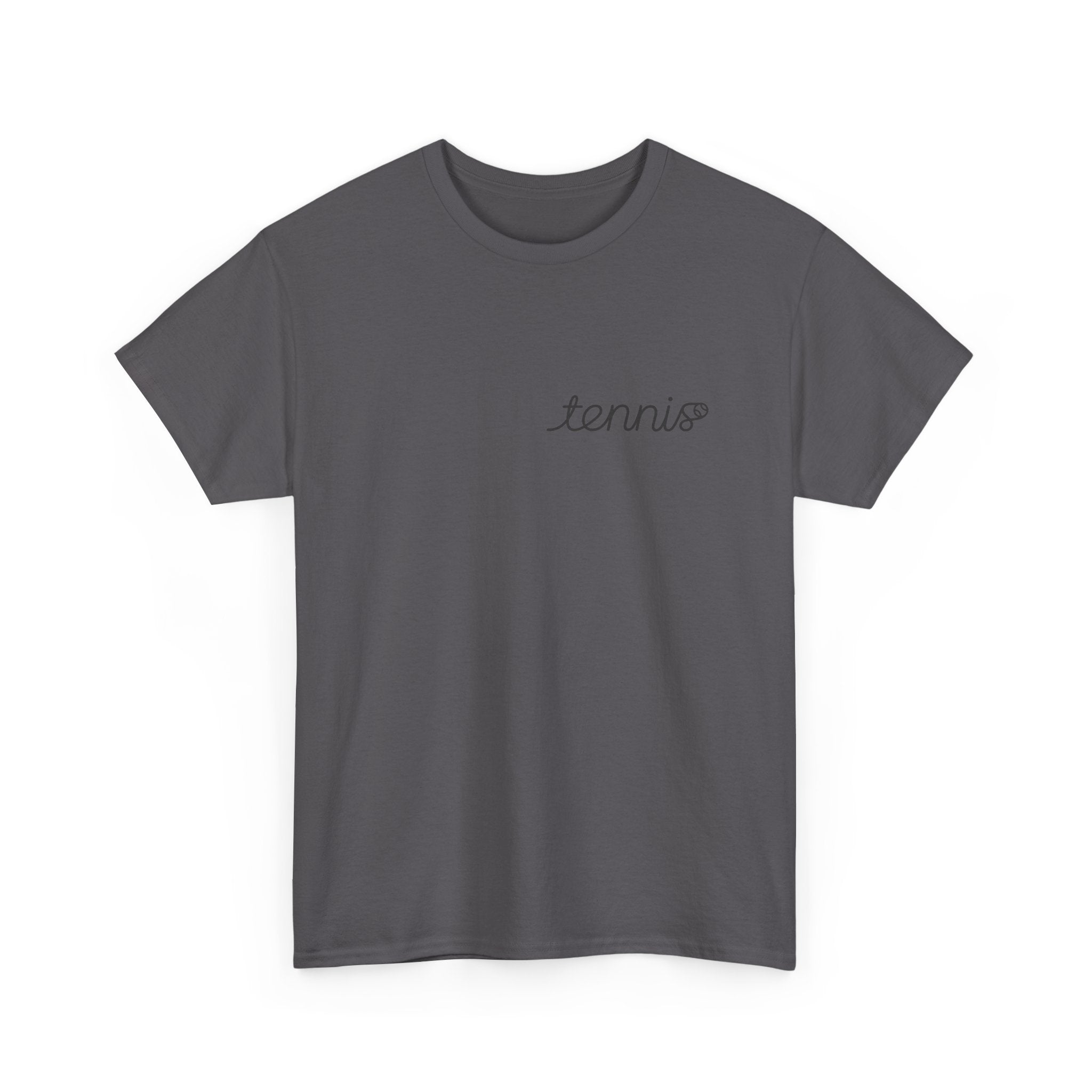 Tennis Serve Line Art Tee — Minimalist Tennis T-Shirt